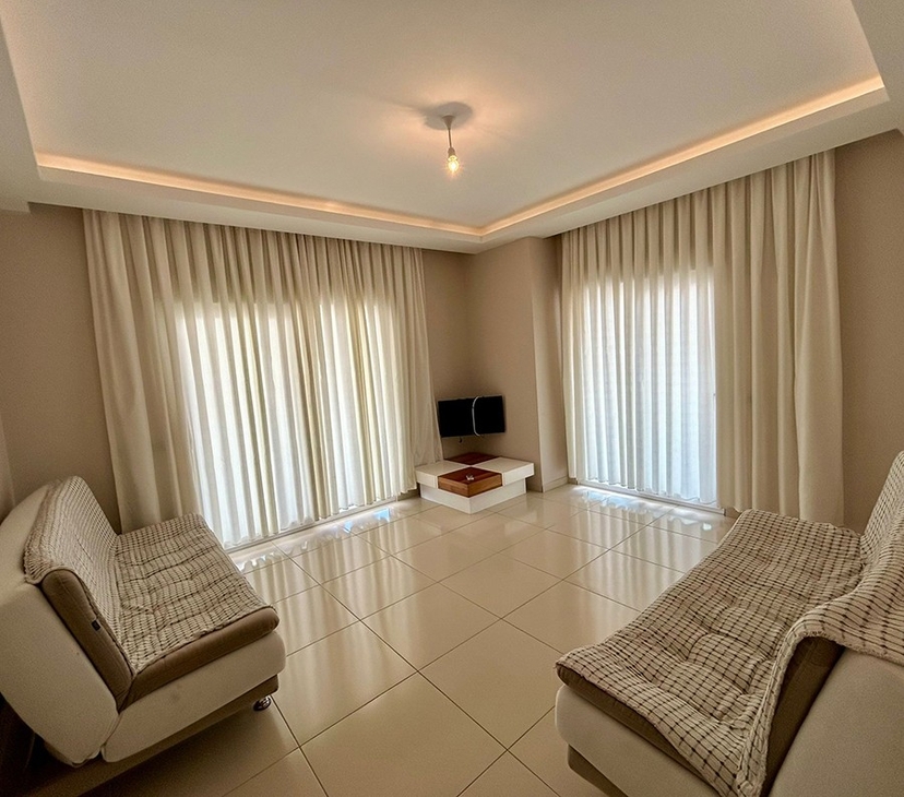 Luxuriöse 2+1 Wohnung mit Bergblick, Alanya