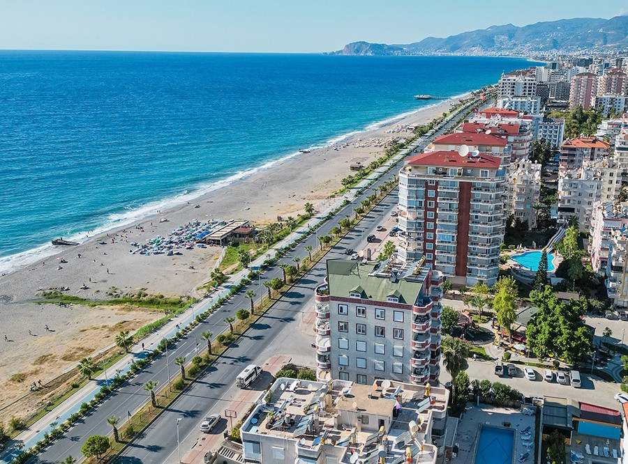 Ylellinen 2+1 huoneistonäkymä merelle ja vuorille, Alanya - Mahmutlar