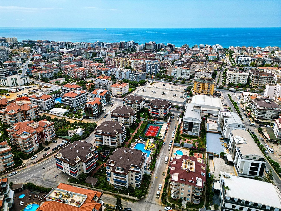 Luxuriöse 2+1 Wohnung mit Bergblick, Alanya - Oba
