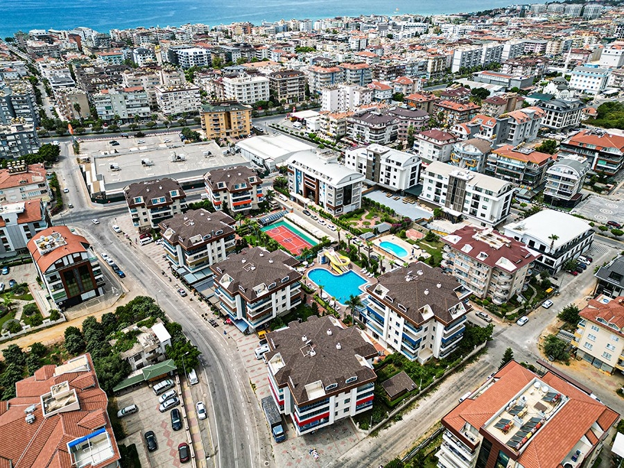 Luxuriöse 2+1 Wohnung mit Bergblick, Alanya - Oba