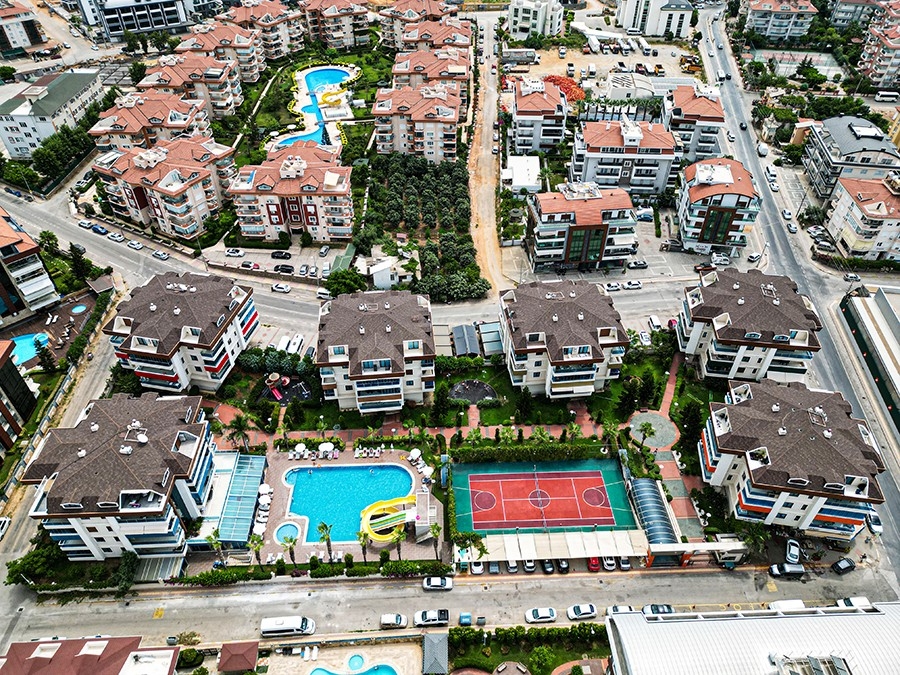 Luxuriöse 2+1 Wohnung mit Bergblick, Alanya - Oba