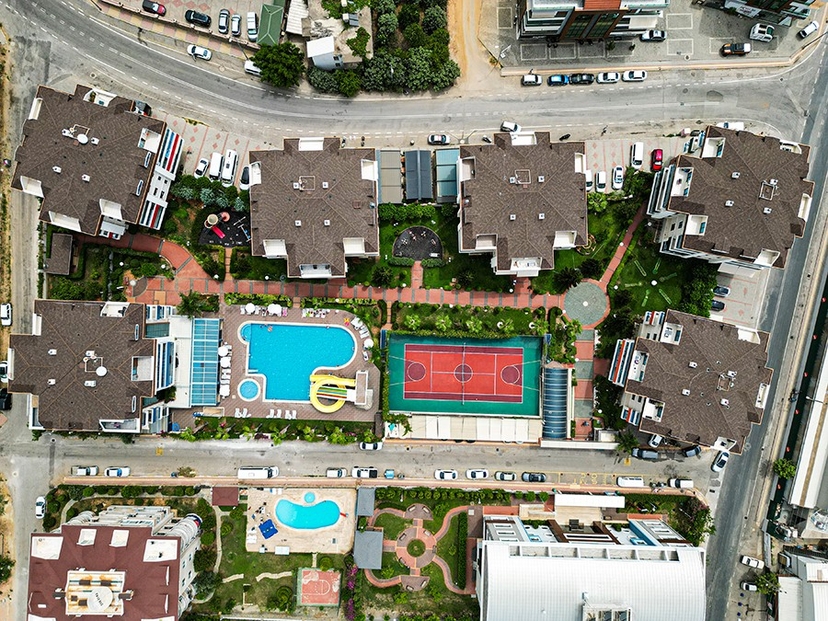 Luxuriöse 2+1 Wohnung mit Bergblick, Alanya - Oba