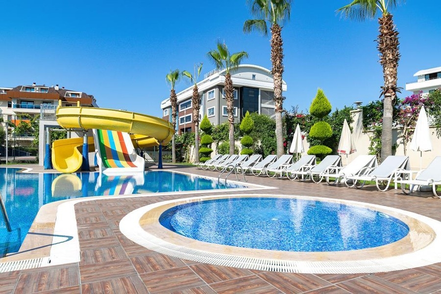 Luxuriöse 2+1 Wohnung mit Bergblick, Alanya - Oba