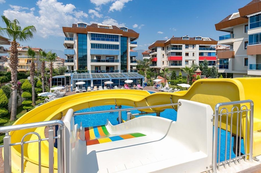 Luxuriöse 2+1 Wohnung mit Bergblick, Alanya - Oba