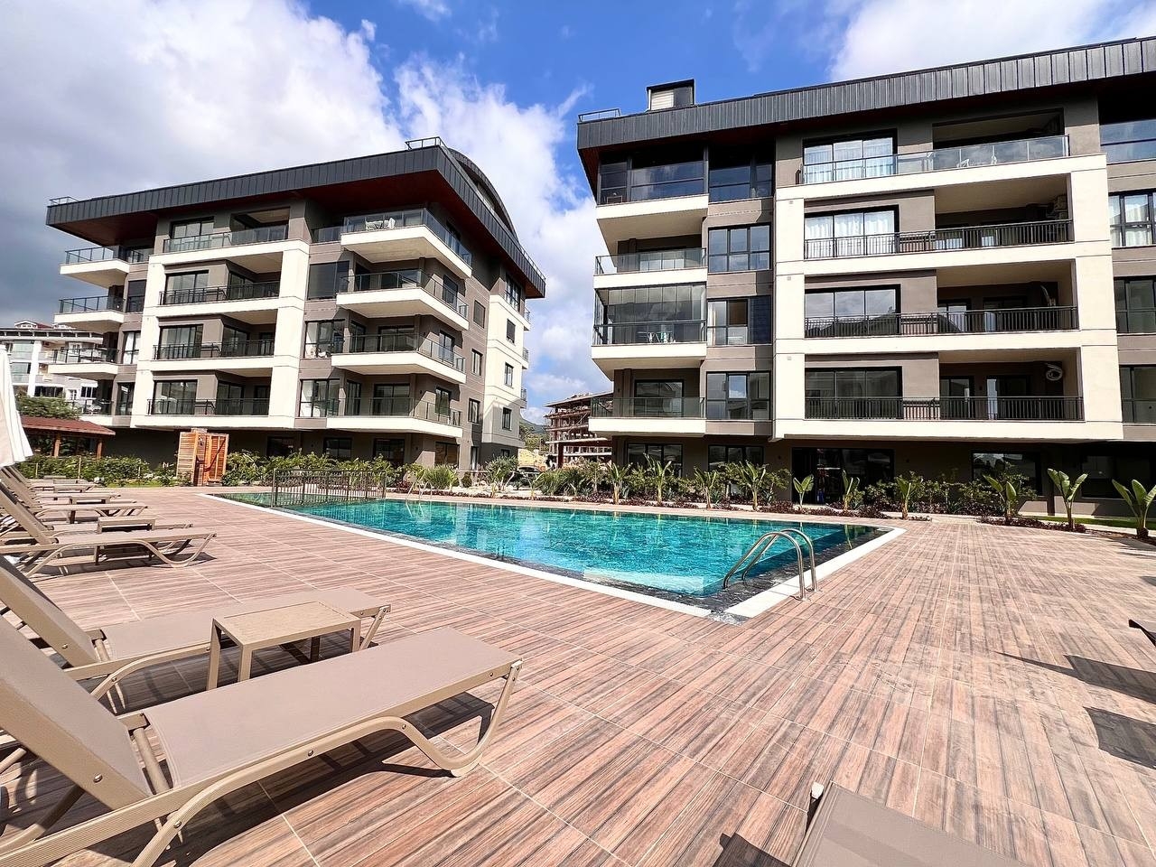 Luxuriöses 2+1 Apartment mit Bergblick in Oba, Alanya