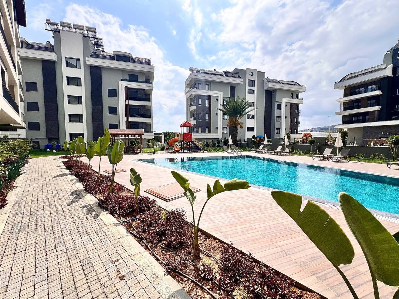 Luxuriöses 2+1 Apartment mit Bergblick in Oba, Alanya
