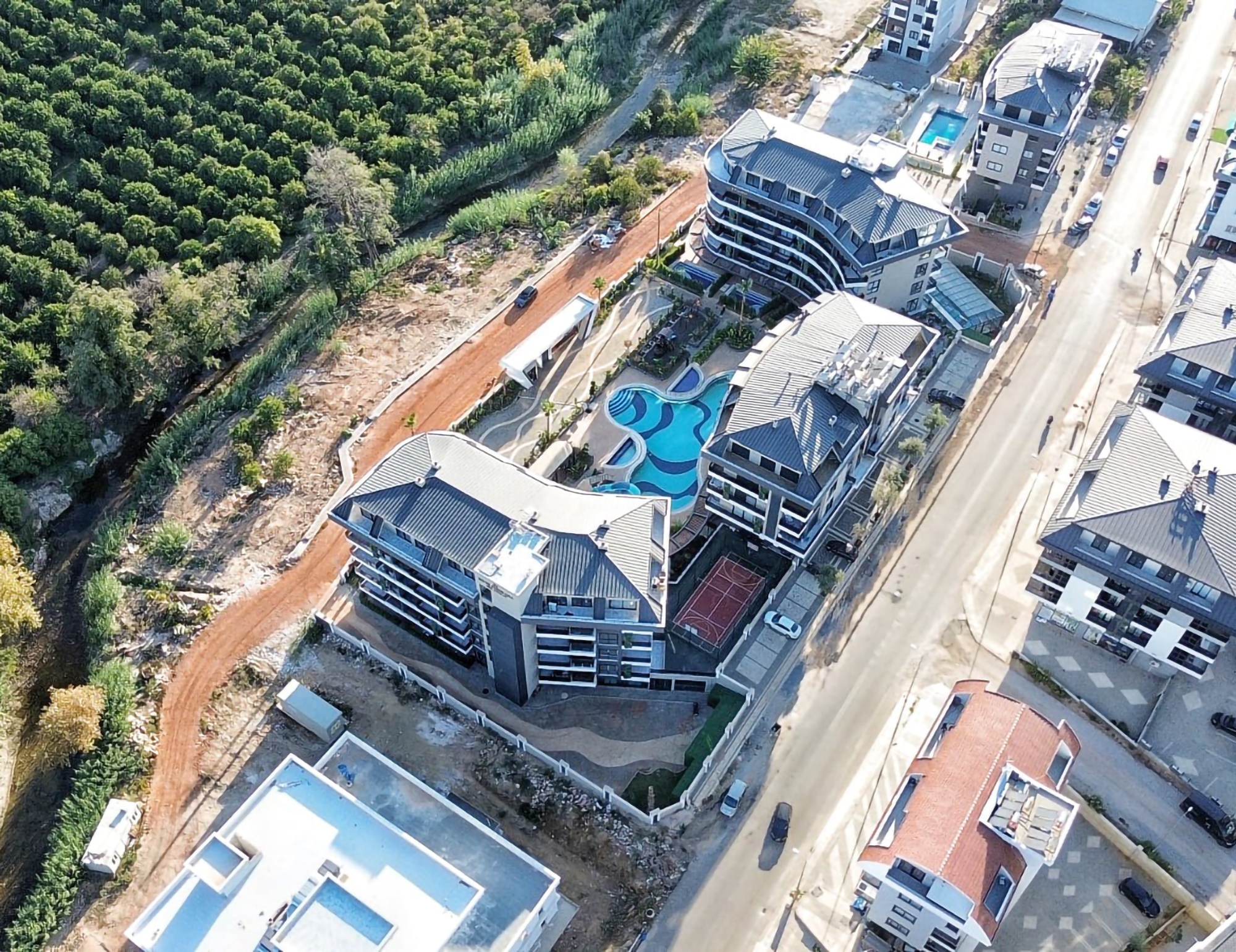 Luksus 1+1 Lejlighed med Bjergudsigt i Alanya - Oba