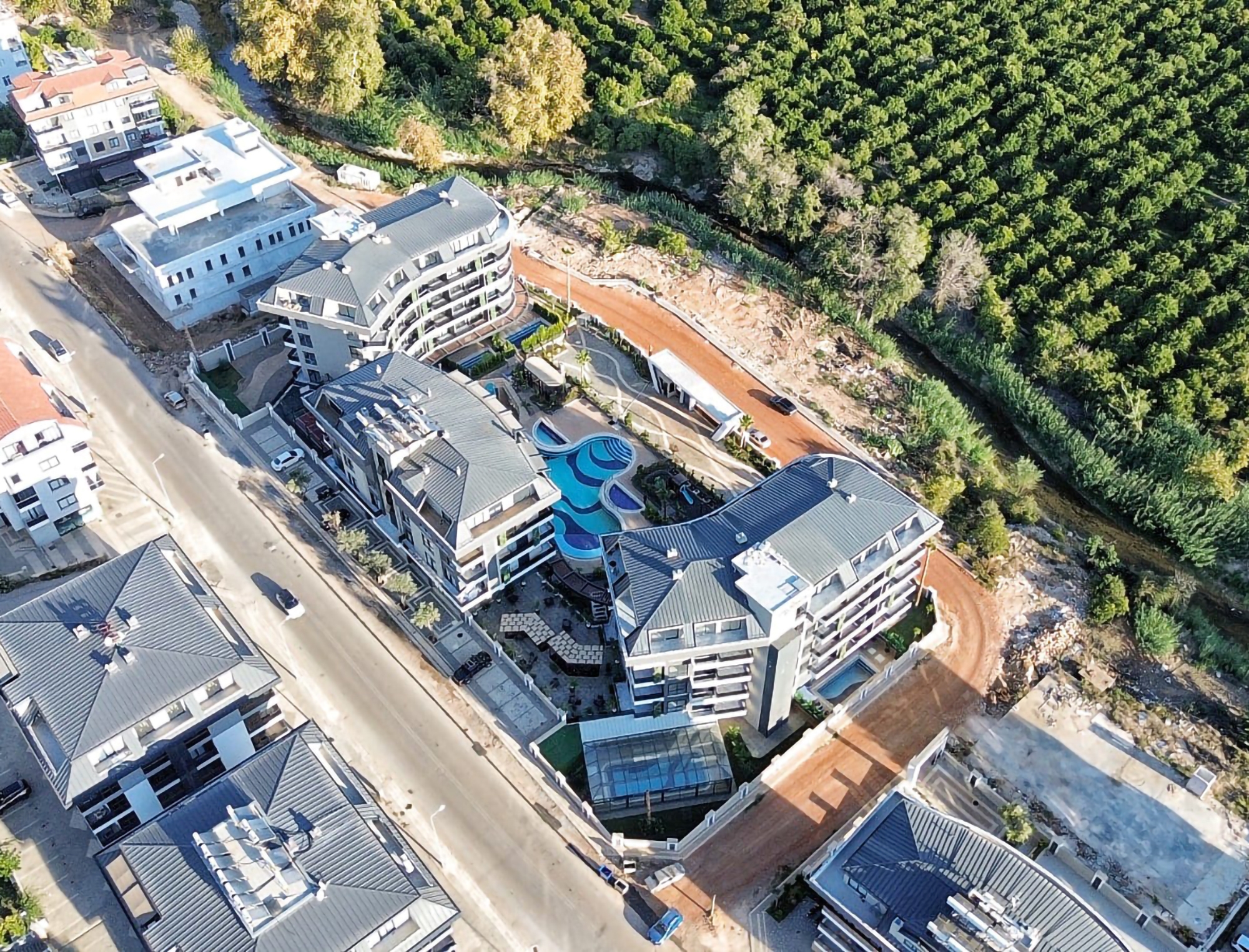 Luksus 1+1 Lejlighed med Bjergudsigt i Alanya - Oba
