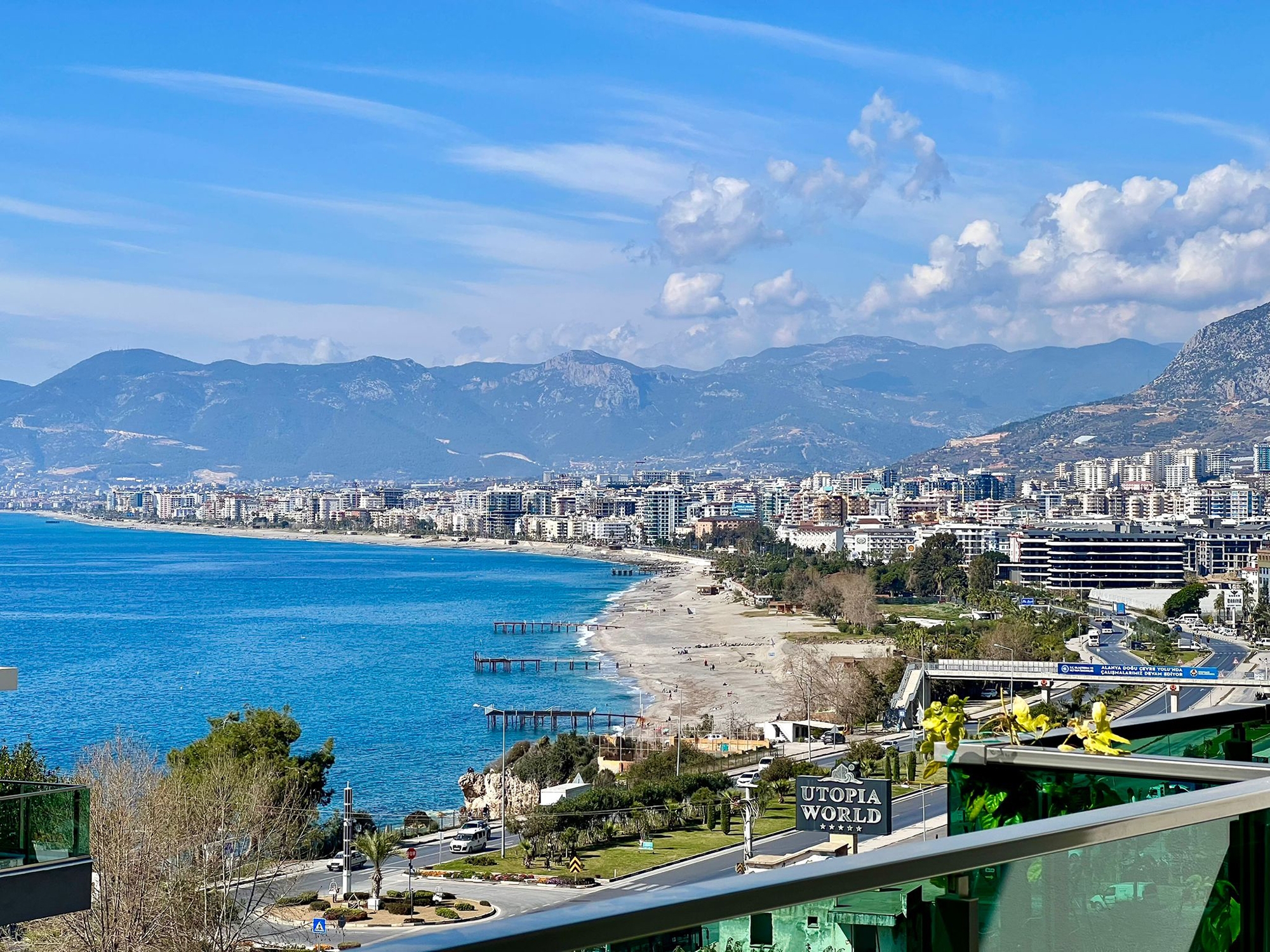 Ylellinen 5+1 huoneistonäkymä merelle ja vuorille, Alanya Kargicak