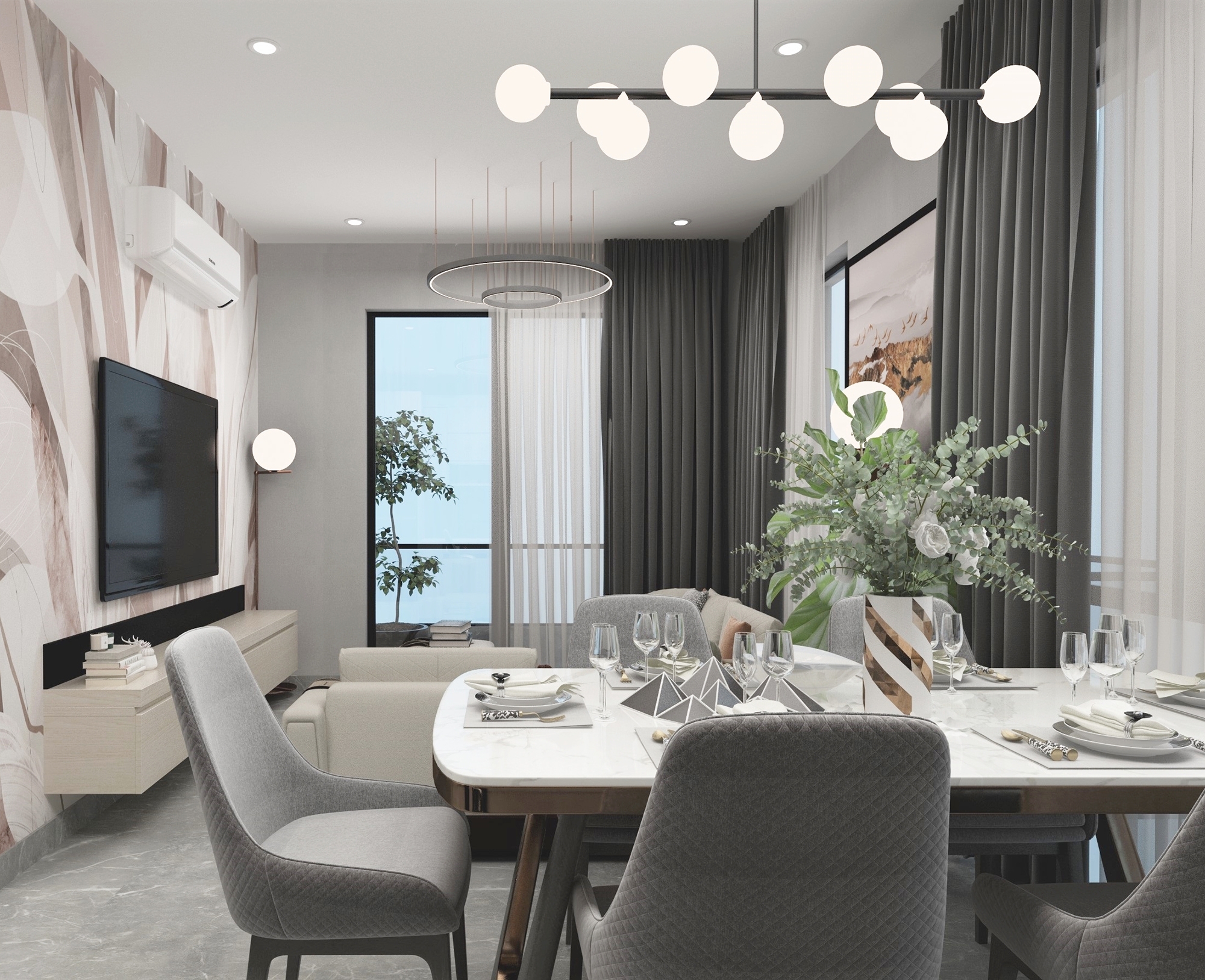 Luksuriøs 3+1 Penthouse med Hav- og Fjellutsikt