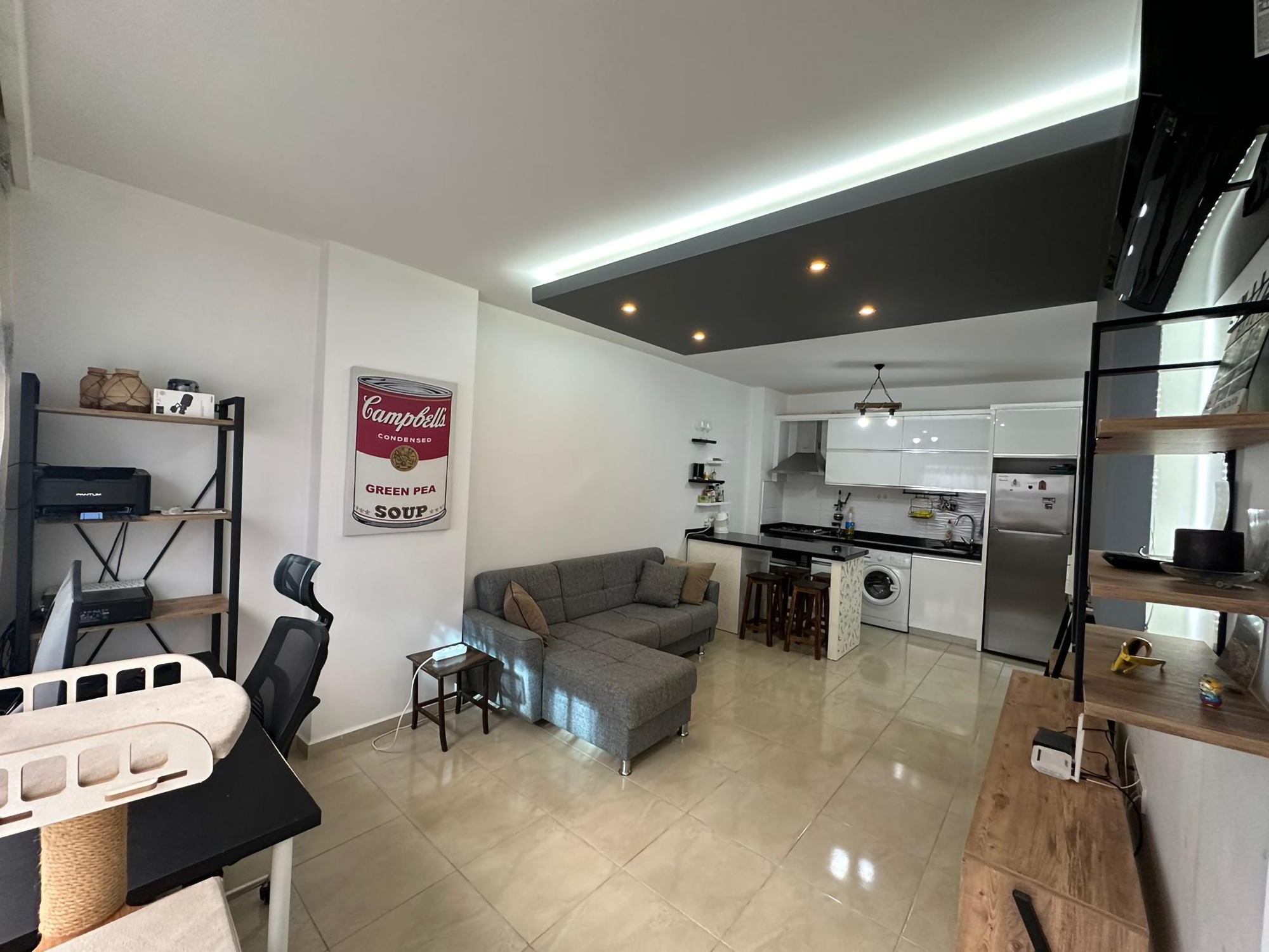 Moderne 1+1 Leilighet med Fjellutsikt, Alanya
