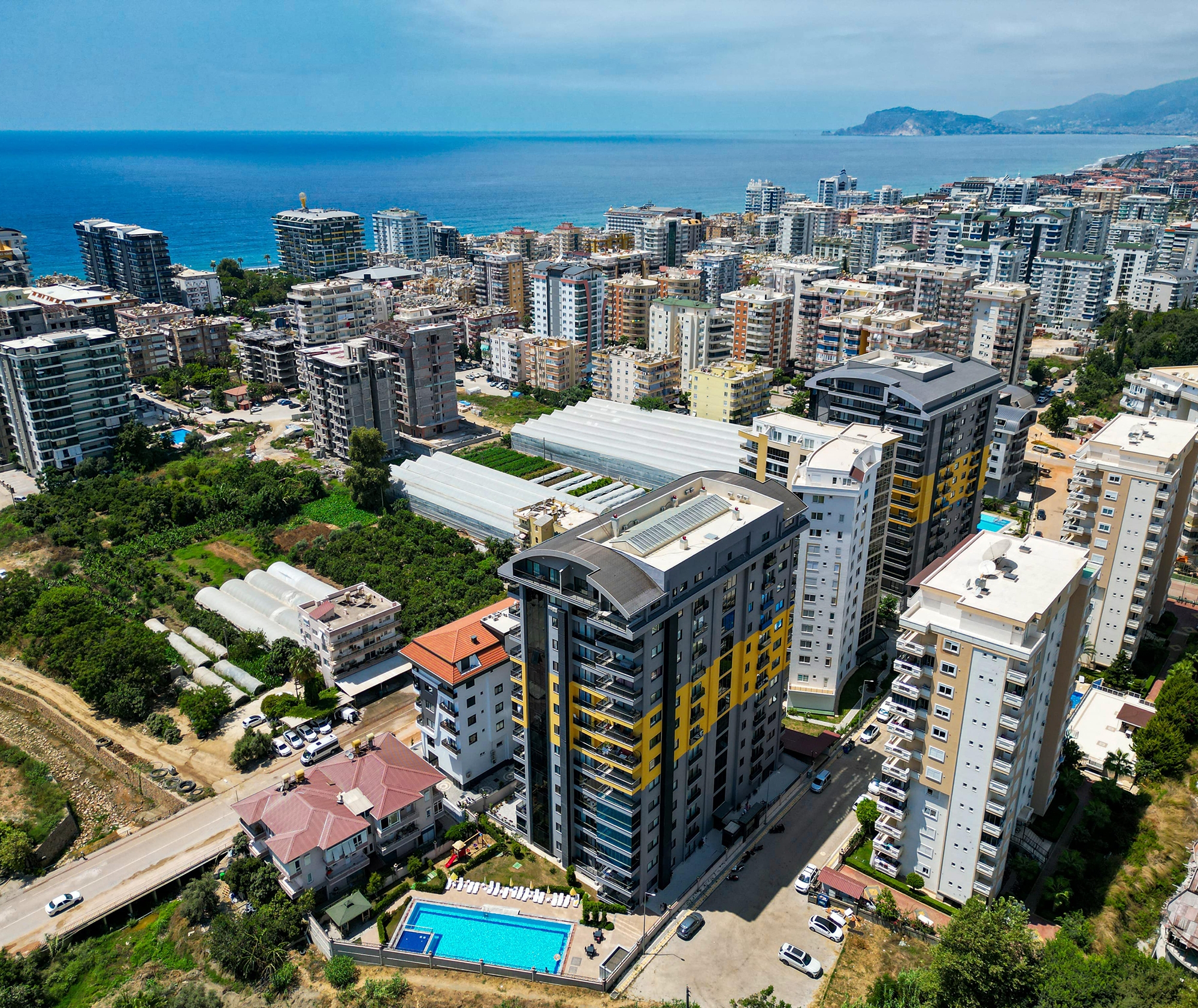 Luxuriöse 3+1 Wohnung mit Bergblick, Alanya - Mahmutlar