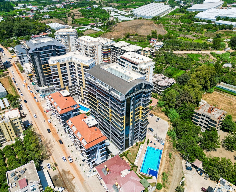 Luxuriöse 3+1 Wohnung mit Bergblick, Alanya - Mahmutlar