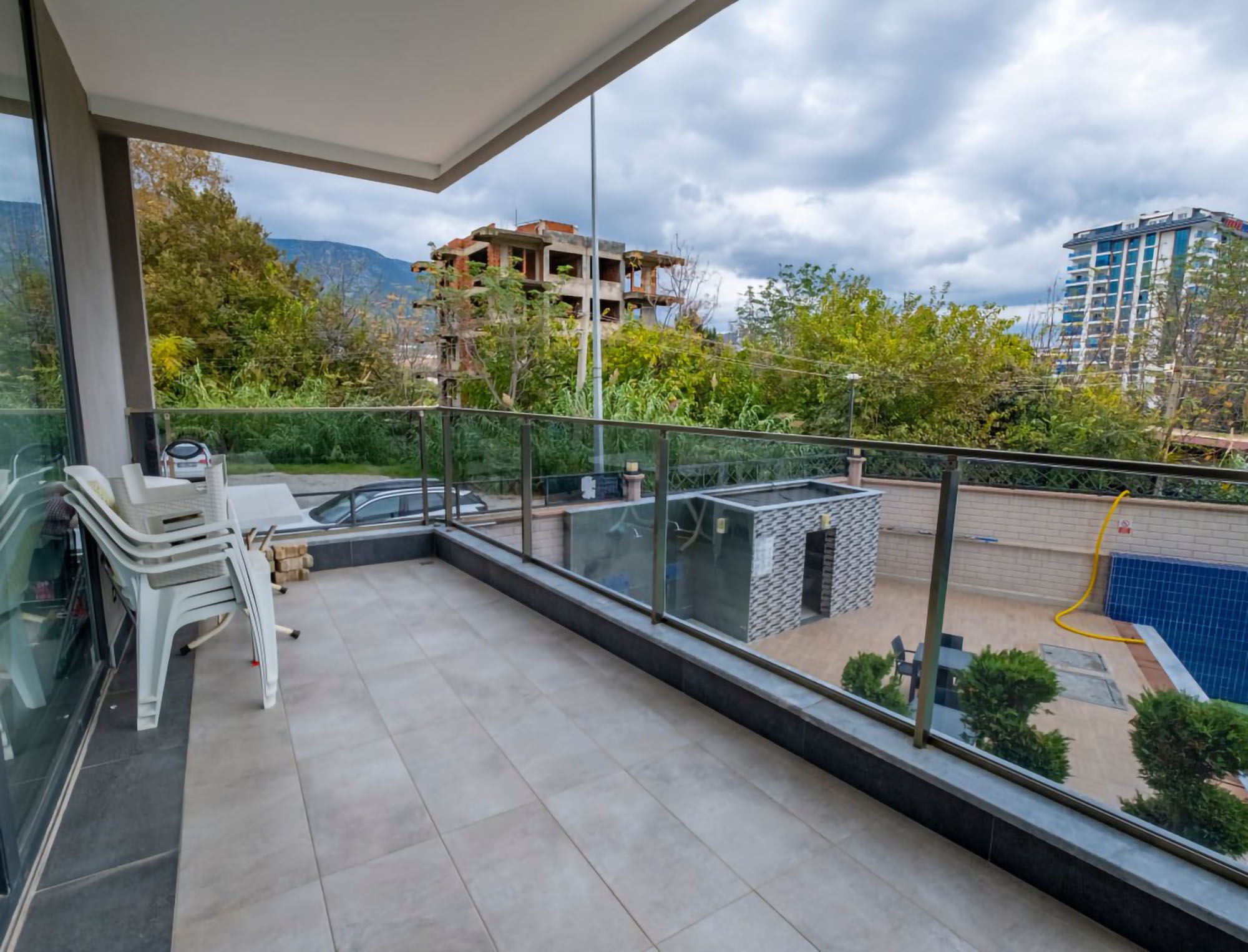 Luxuriöse 3+1 Wohnung mit Bergblick, Alanya - Mahmutlar