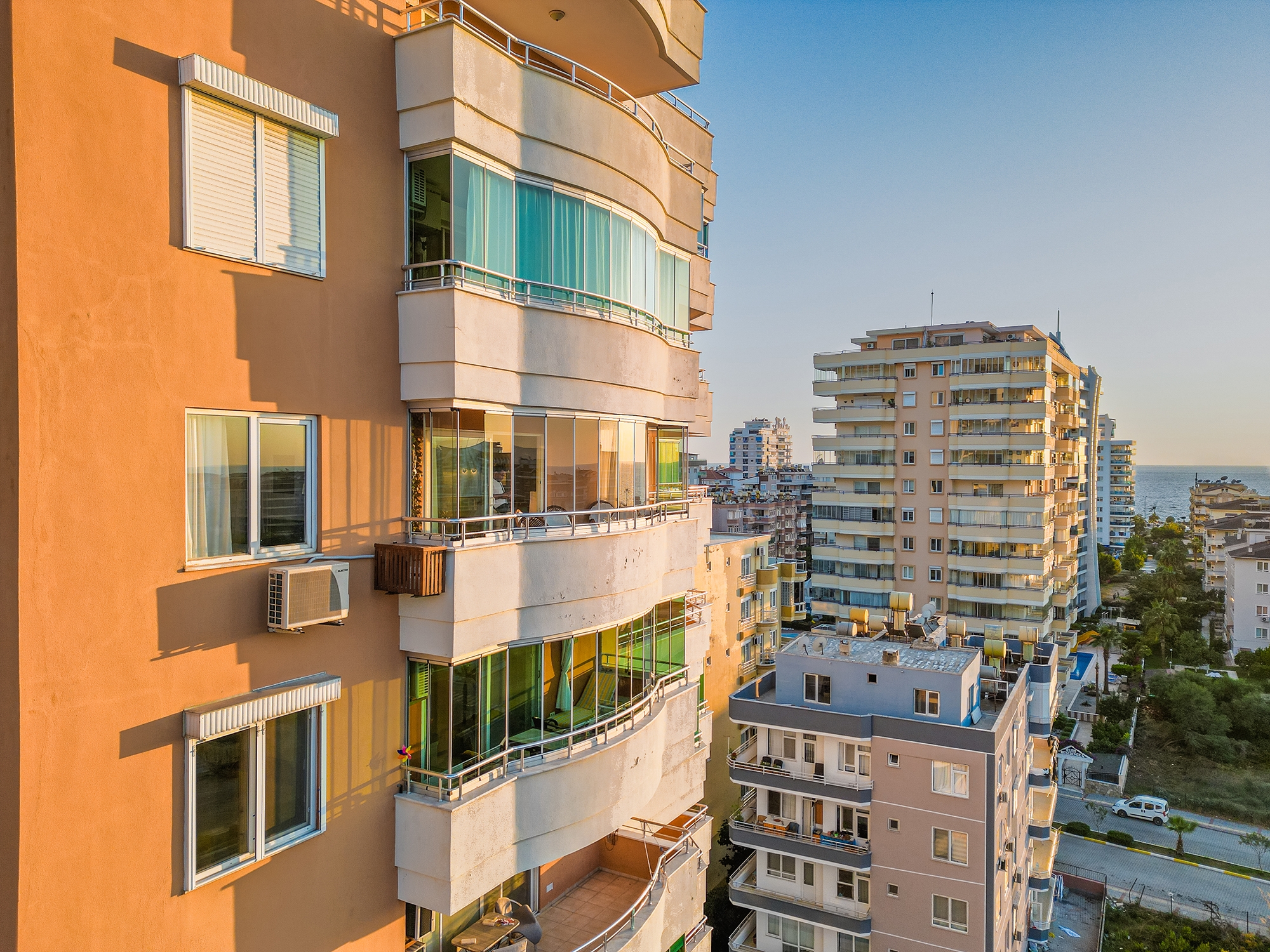 Luxuriöse 2+1 Wohnung mit Meerblick und Burgblick, Alanya - Mahmutlar