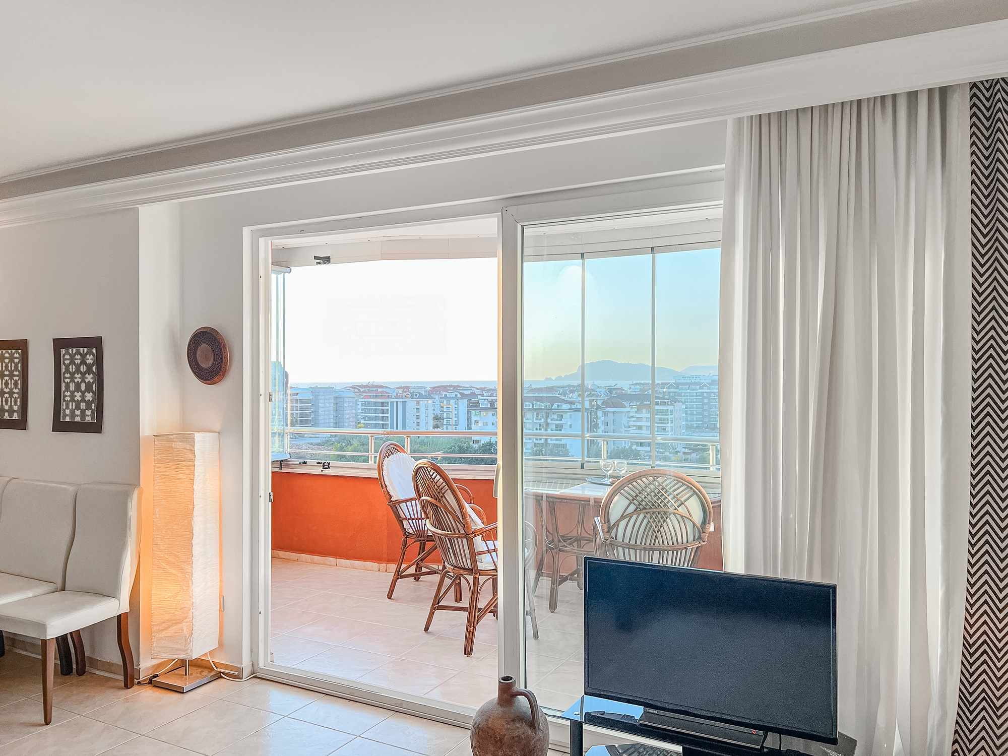 Luxuriöse 2+1 Wohnung mit Meerblick und Burgblick, Alanya - Mahmutlar