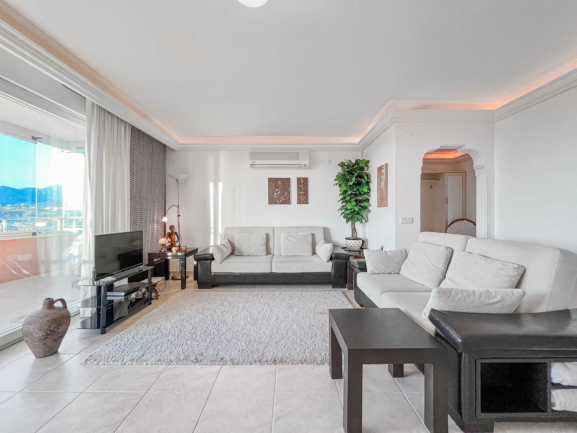 Luxuriöse 2+1 Wohnung mit Meerblick und Burgblick, Alanya - Mahmutlar