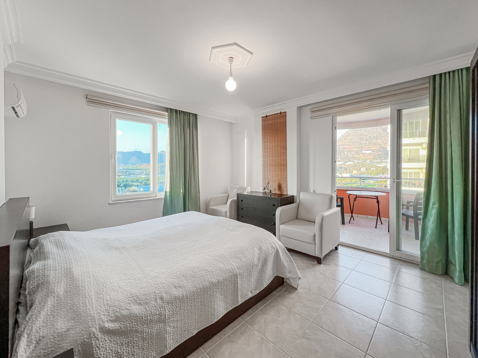 Luxuriöse 2+1 Wohnung mit Meerblick und Burgblick, Alanya - Mahmutlar