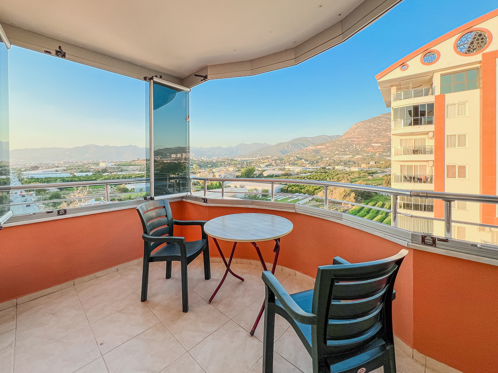 Luxuriöse 2+1 Wohnung mit Meerblick und Burgblick, Alanya - Mahmutlar