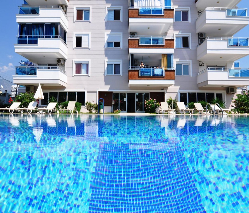 Luxuriöses 1+1 Apartment mit Meerblick und Bergblick, Alanya - Mahmutlar