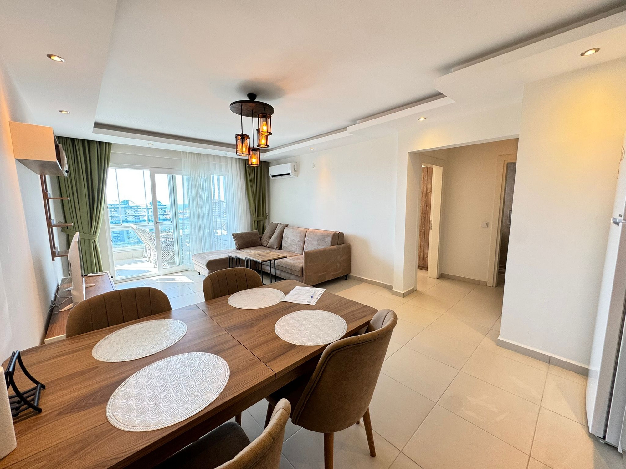 Luxuriöses 1+1 Apartment mit Meerblick und Bergblick, Alanya - Mahmutlar