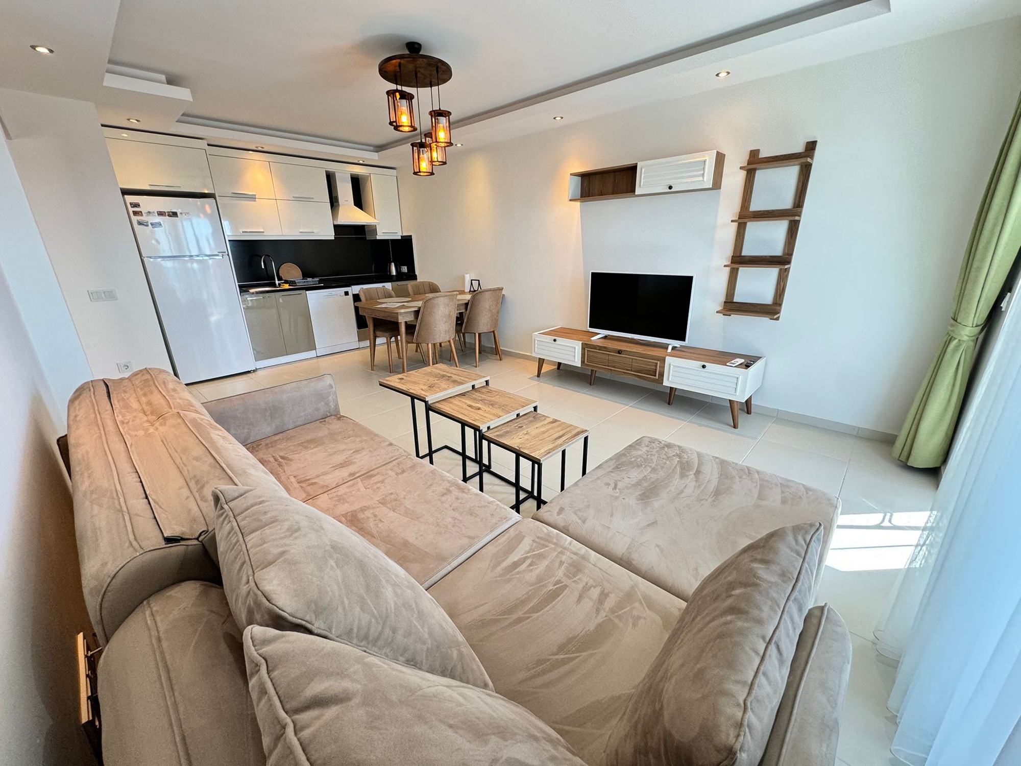 Luxuriöses 1+1 Apartment mit Meerblick und Bergblick, Alanya - Mahmutlar