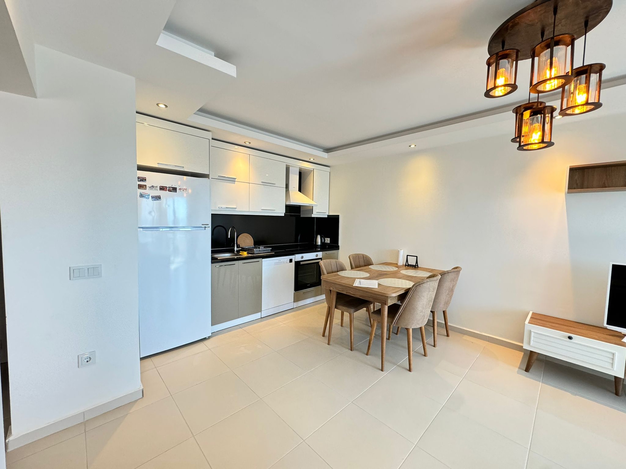 Luxuriöses 1+1 Apartment mit Meerblick und Bergblick, Alanya - Mahmutlar