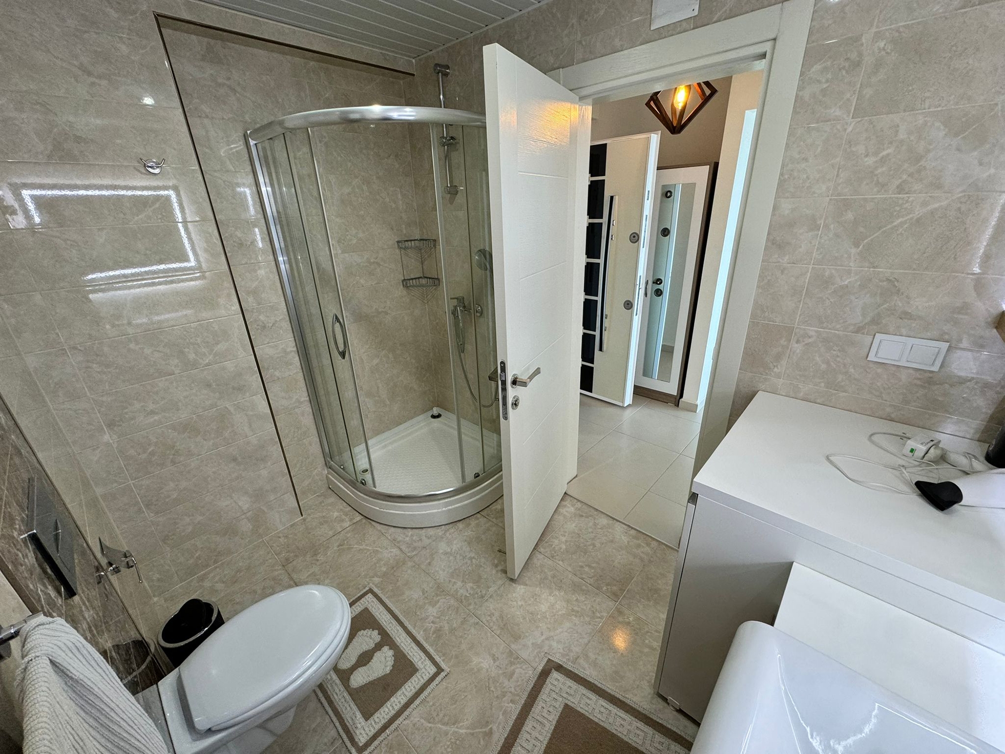 Luxuriöses 1+1 Apartment mit Meerblick und Bergblick, Alanya - Mahmutlar