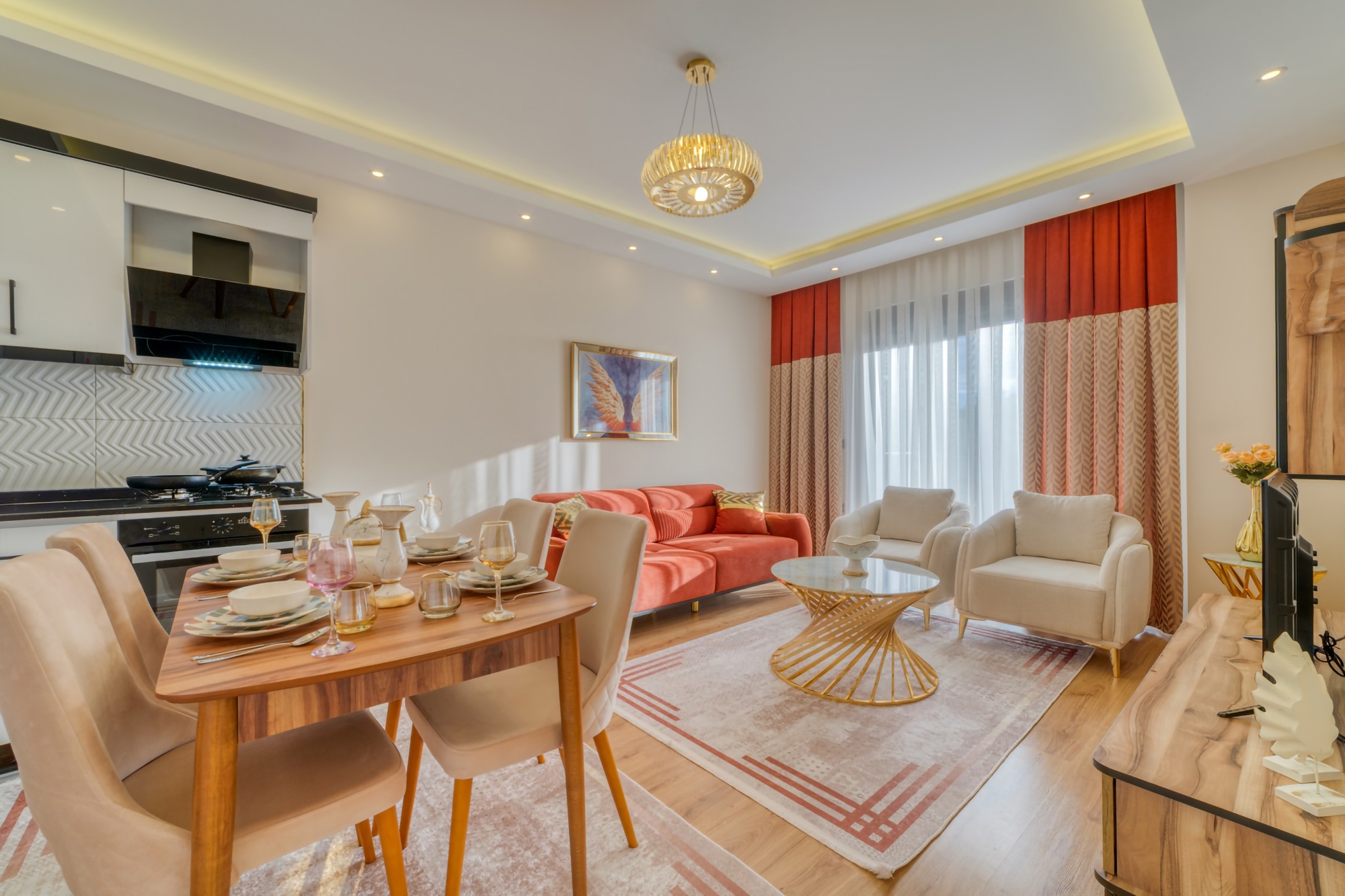 Luxury 1+1 Apartment with Mountain View in Kestel, Alanya