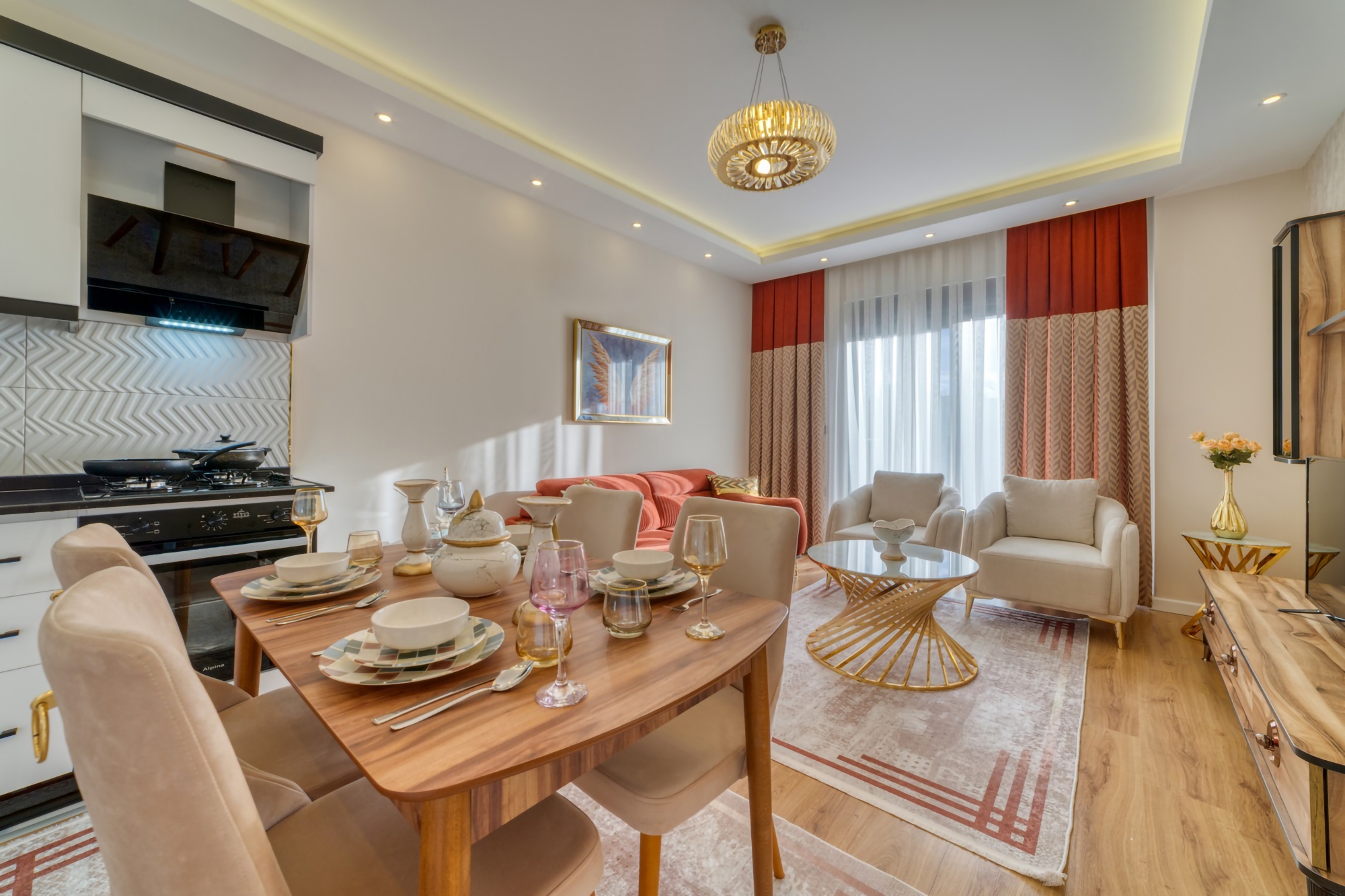 Luxury 1+1 Apartment with Mountain View in Kestel, Alanya