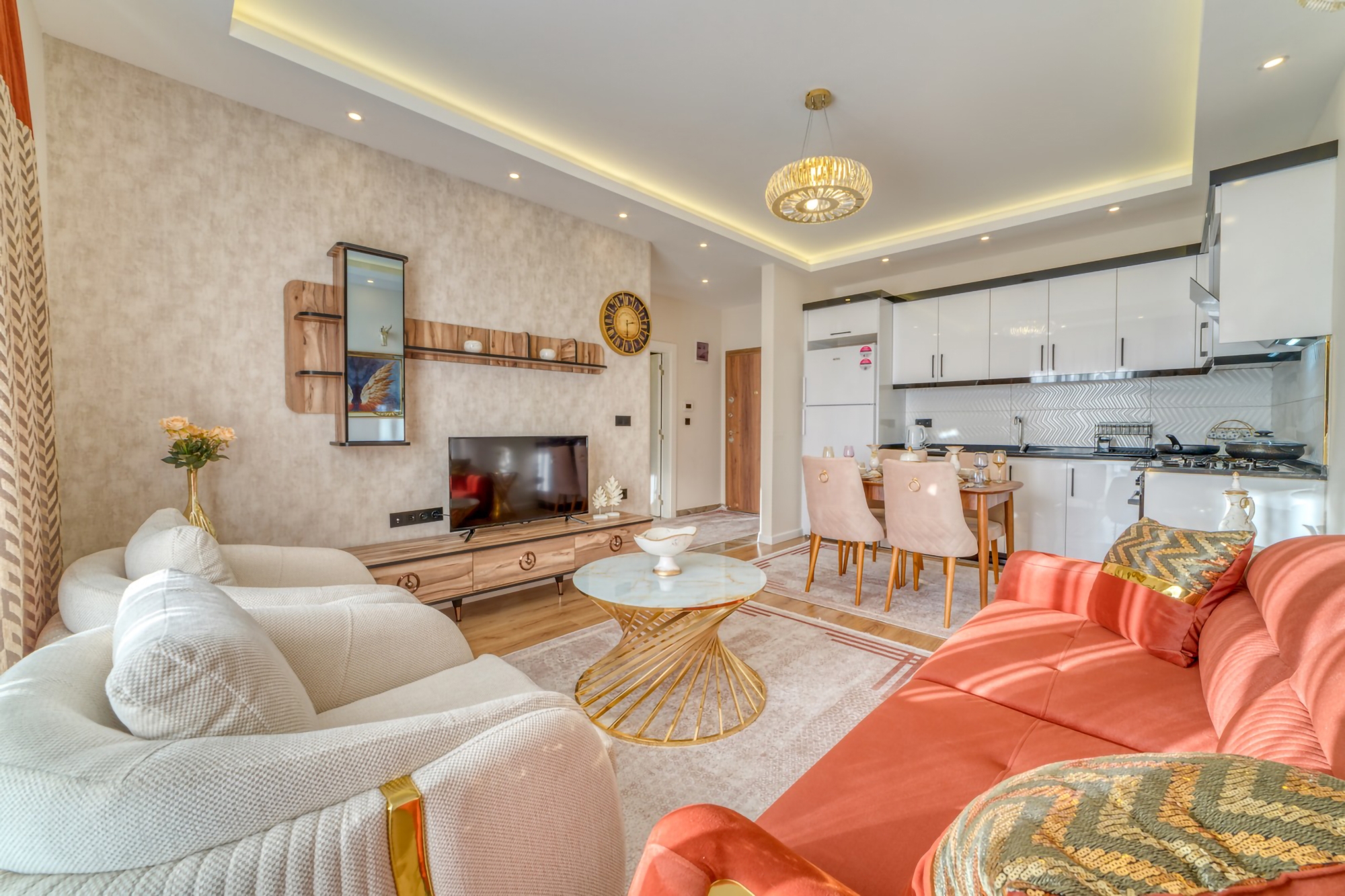 Luxury 1+1 Apartment with Mountain View in Kestel, Alanya