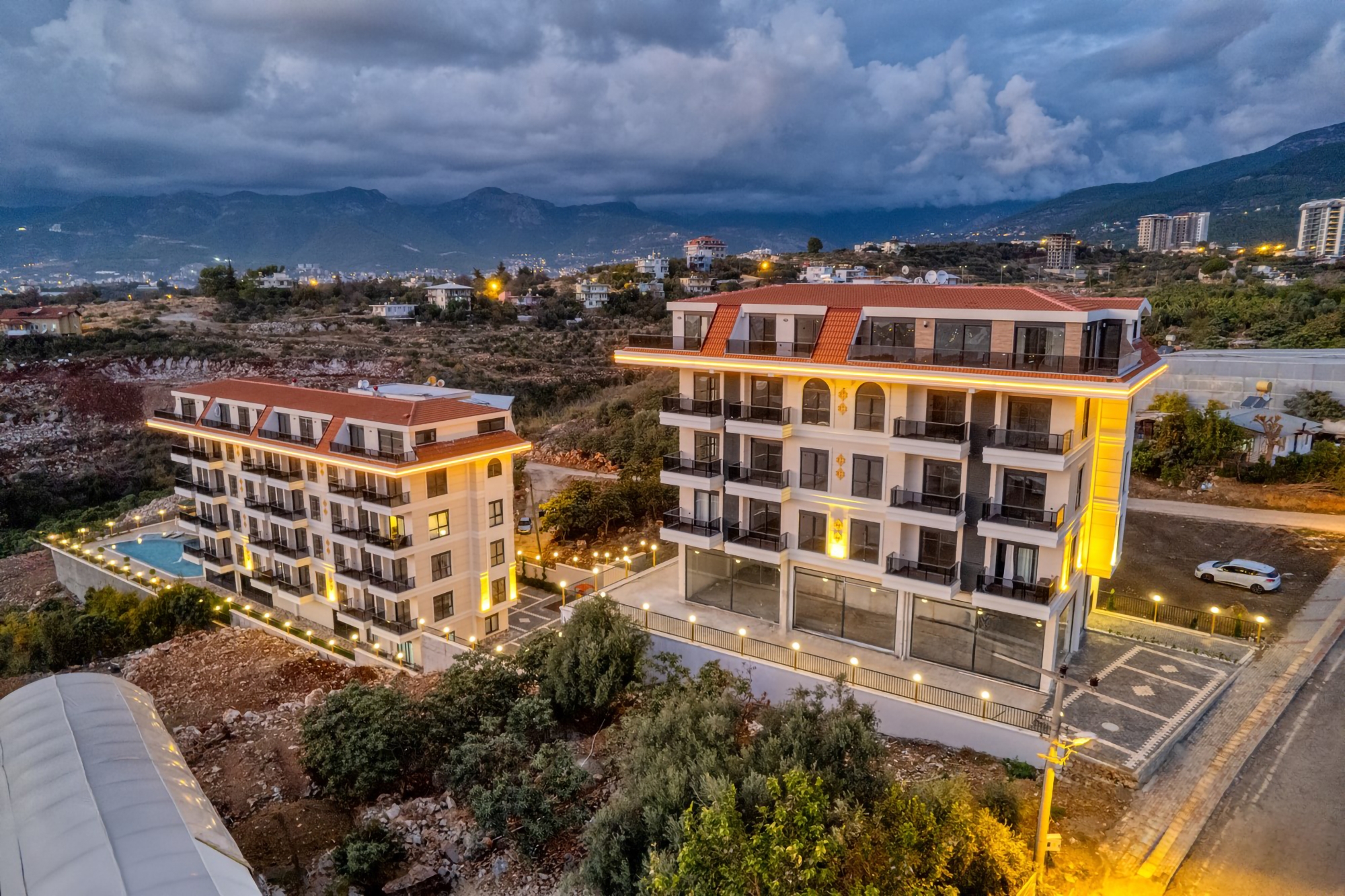Luxury 3+1 Apartment with Sea and Castle Views, Alanya - Kestel