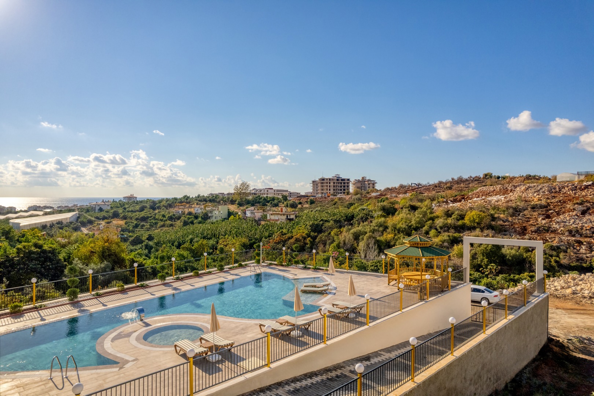 Luxury 3+1 Apartment with Sea and Castle Views, Alanya - Kestel