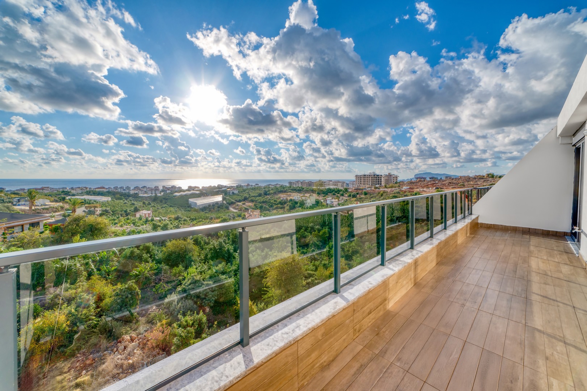 Luxury 3+1 Apartment with Sea and Castle Views, Alanya - Kestel