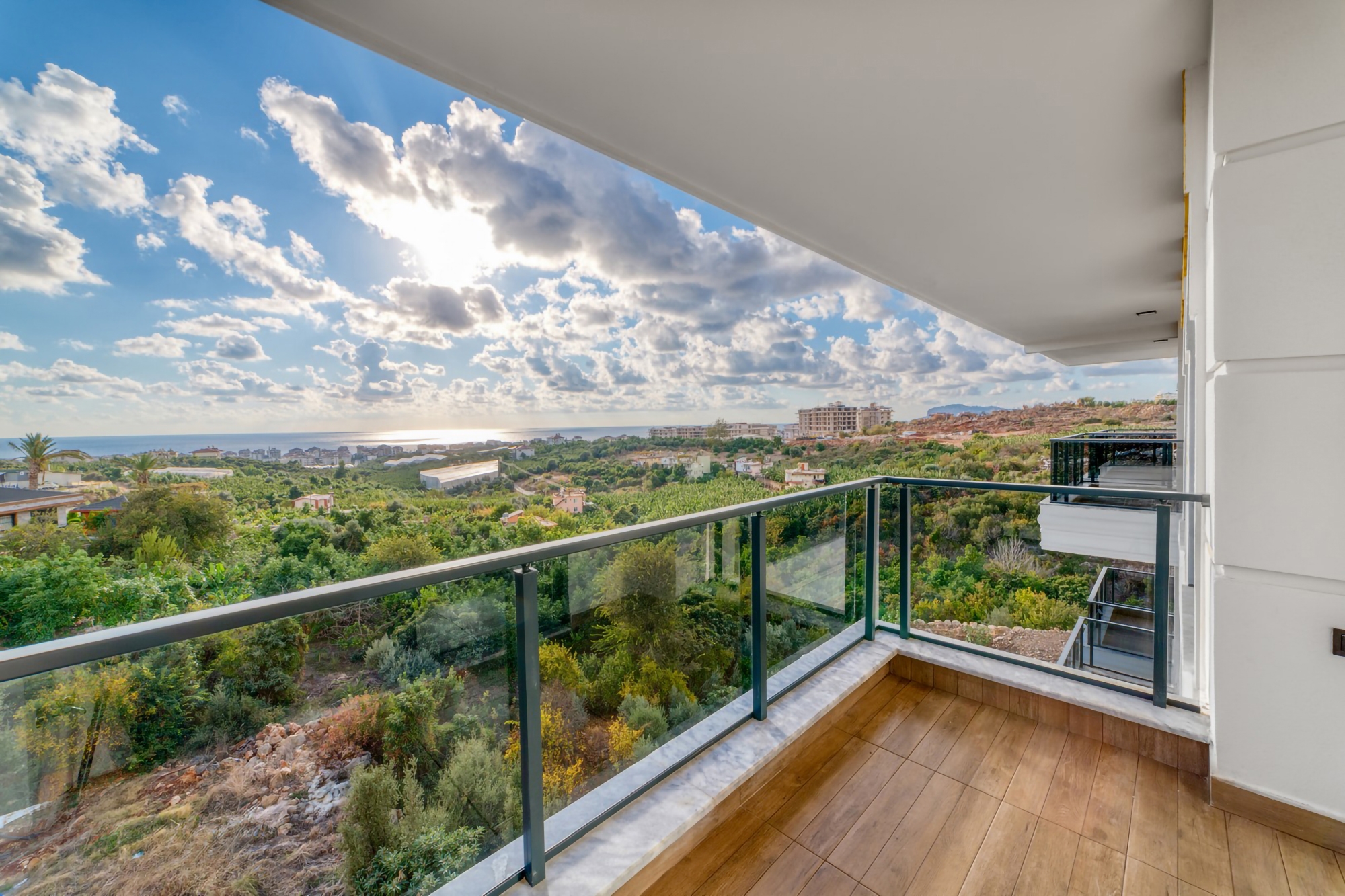 Luxury 3+1 Apartment with Sea and Castle Views, Alanya - Kestel