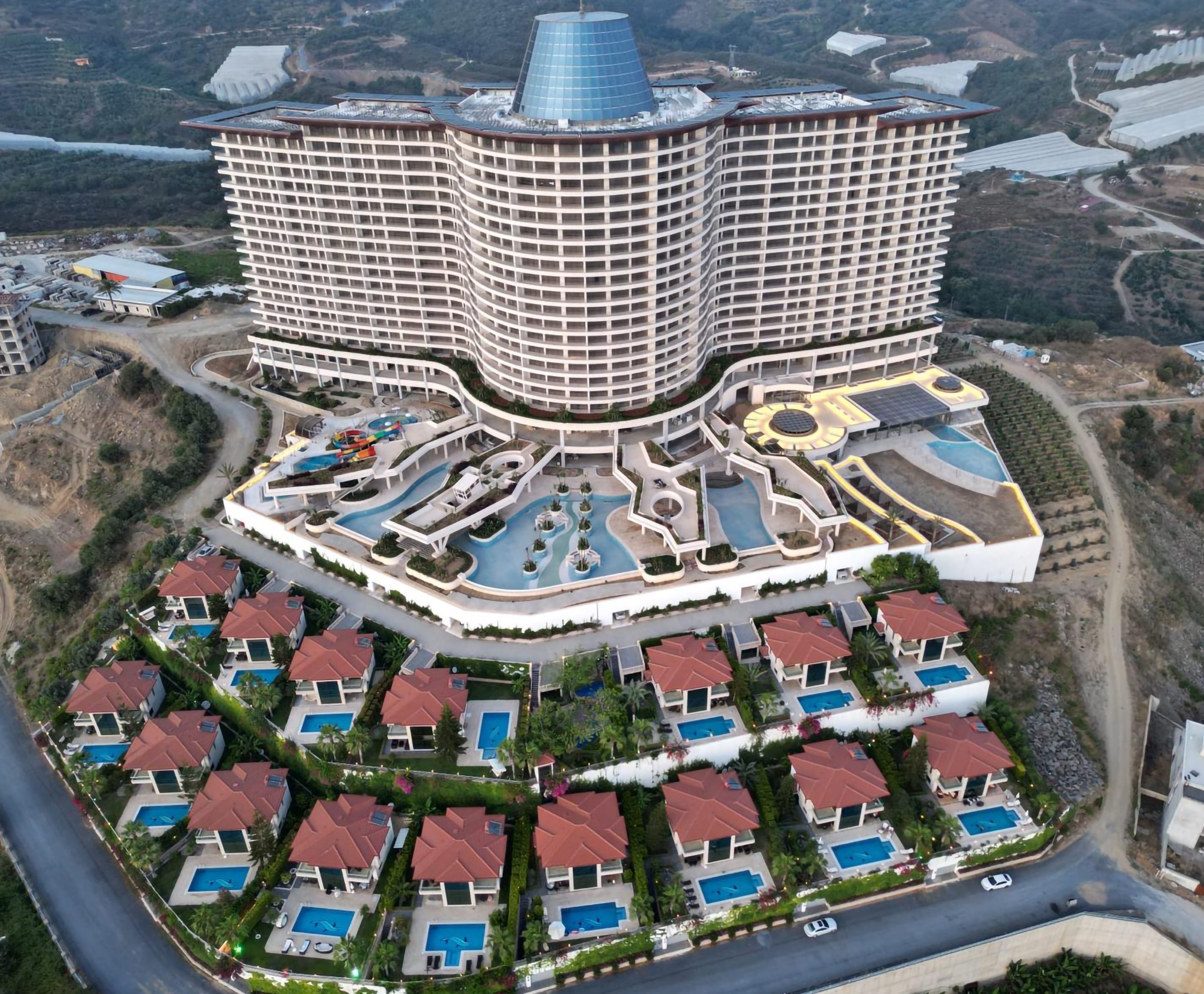 Luxuriöses Studio-Apartment mit Meerblick und Bergblick, Alanya - Kargicak
