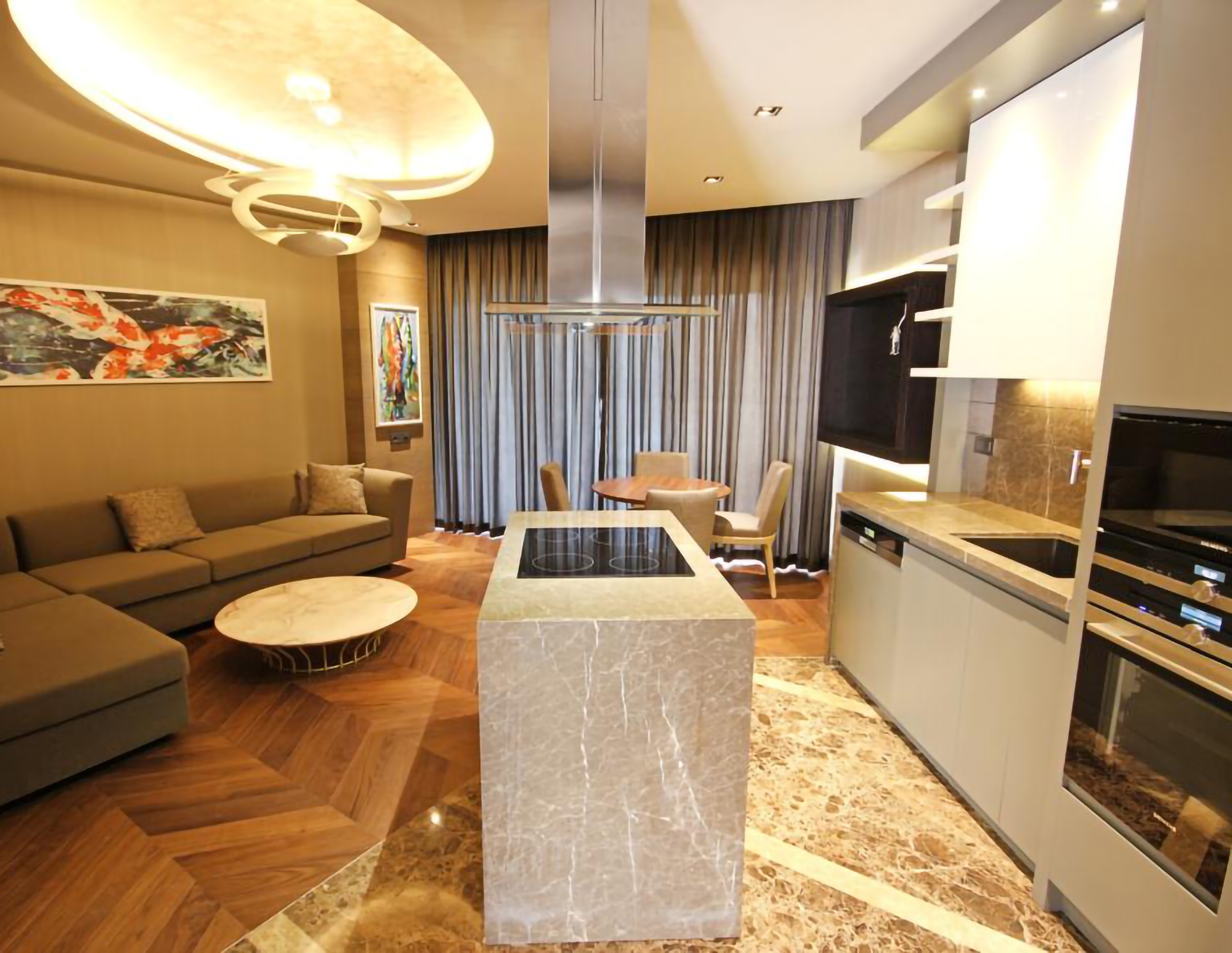 Luxuriöses Studio-Apartment mit Meerblick und Bergblick, Alanya - Kargicak