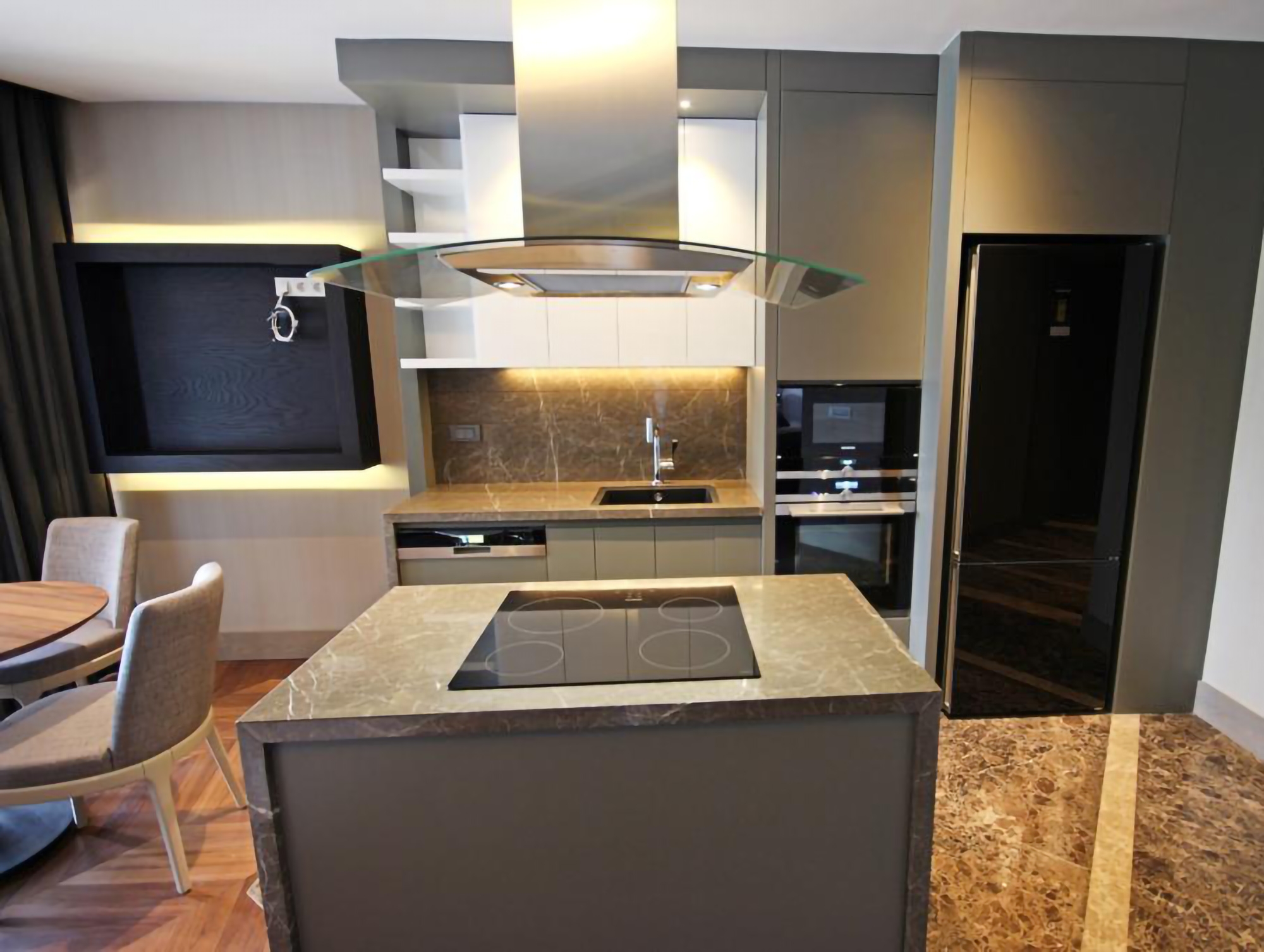Luxuriöses Studio-Apartment mit Meerblick und Bergblick, Alanya - Kargicak