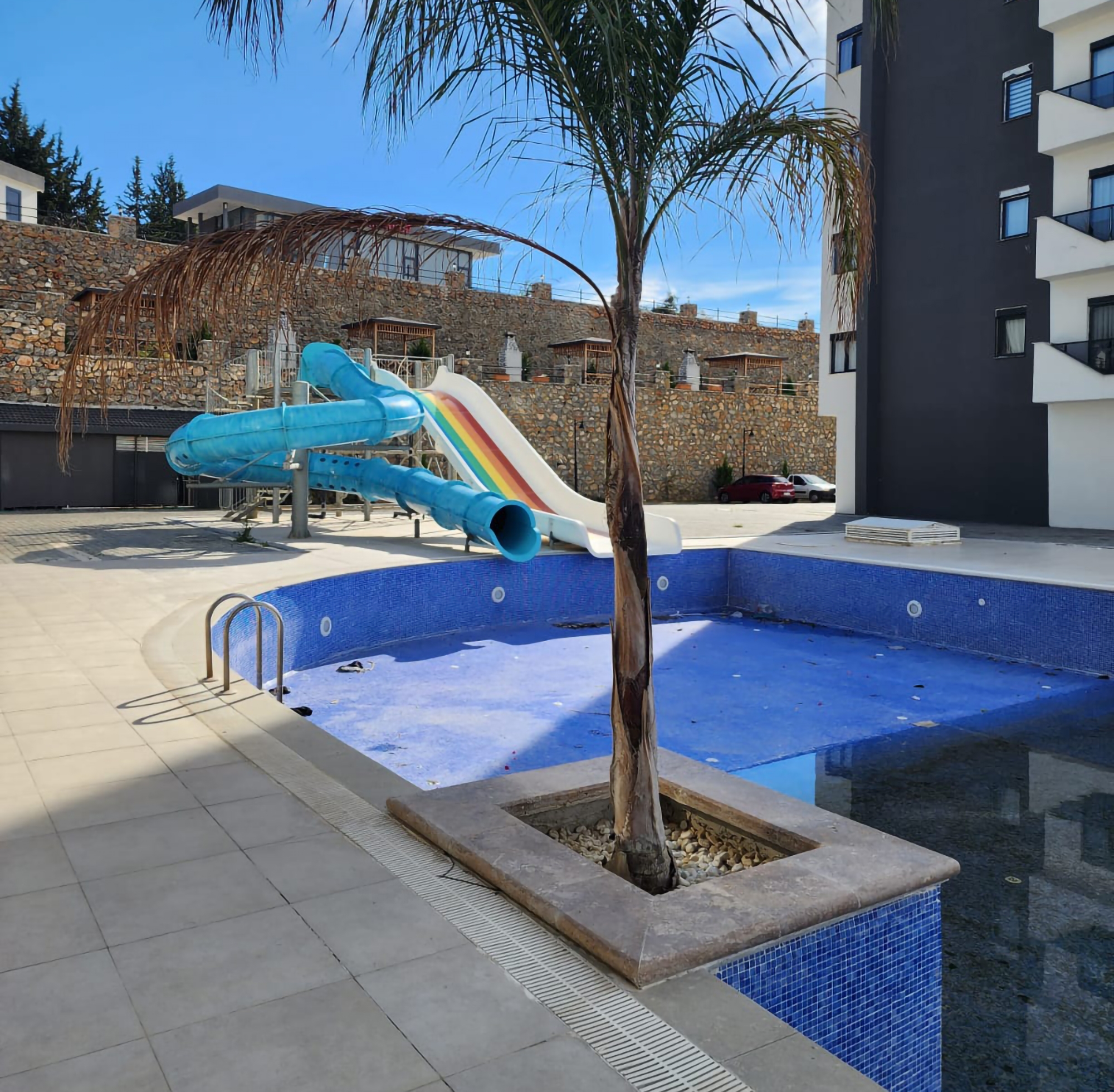 Luxuriöse 1+1 Wohnung mit Bergblick, Alanya - Mahmutlar