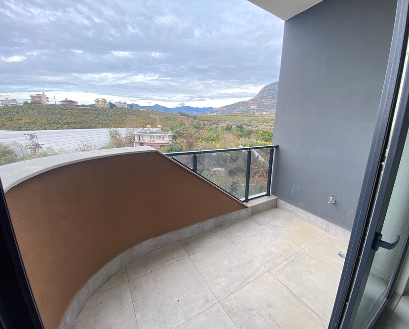 Luxuriöse 1+1 Wohnung mit Bergblick, Alanya - Mahmutlar