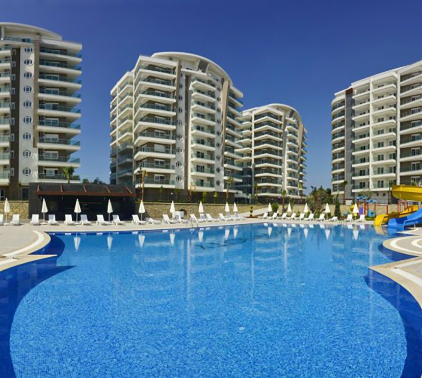 Luksuriøs 1+1 leilighet med fjellutsikt i Avsallar, Alanya