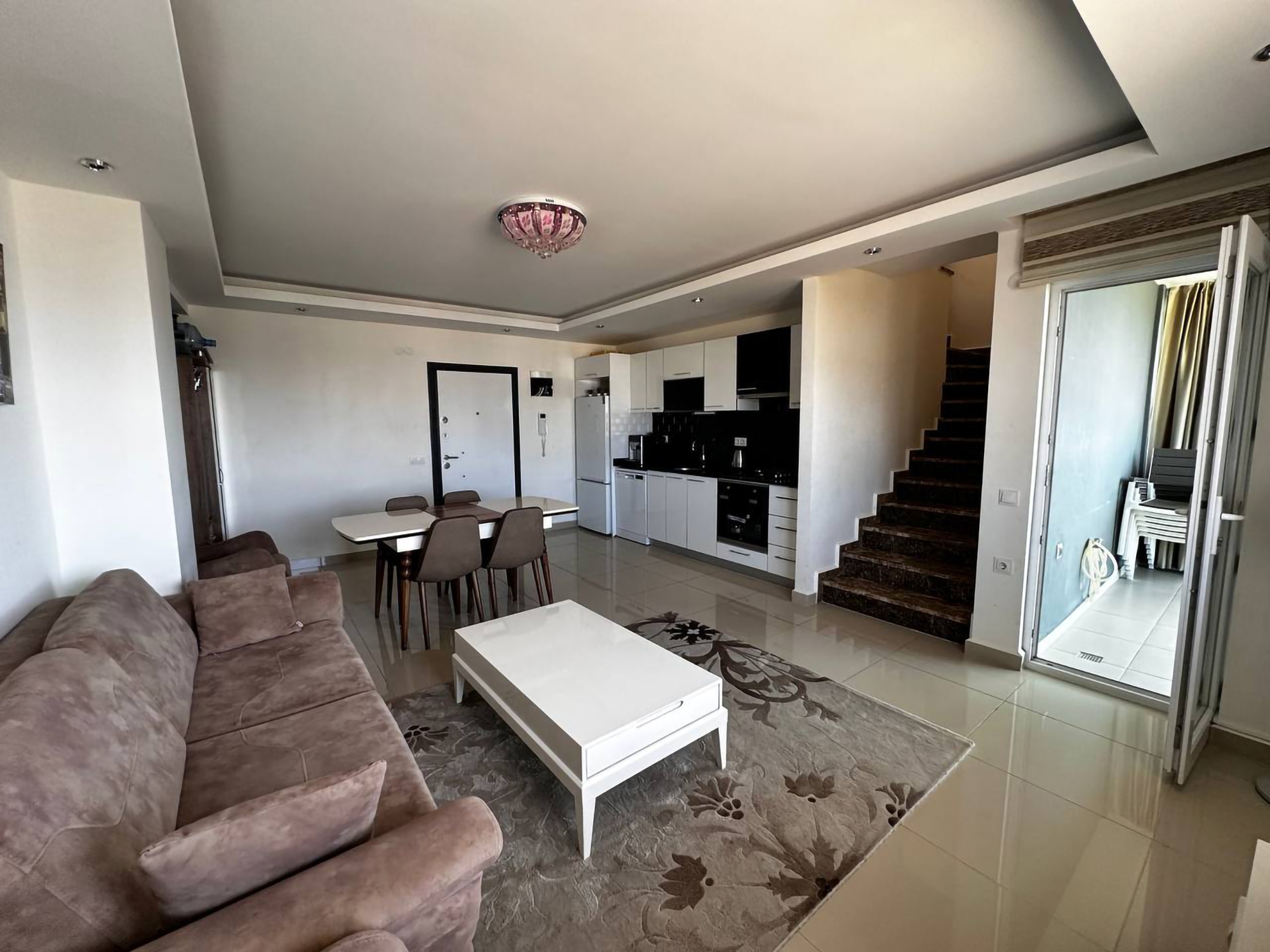 Luxuriöses 3+1 Penthouse mit Meerblick und Bergblick in Alanya - Avsallar