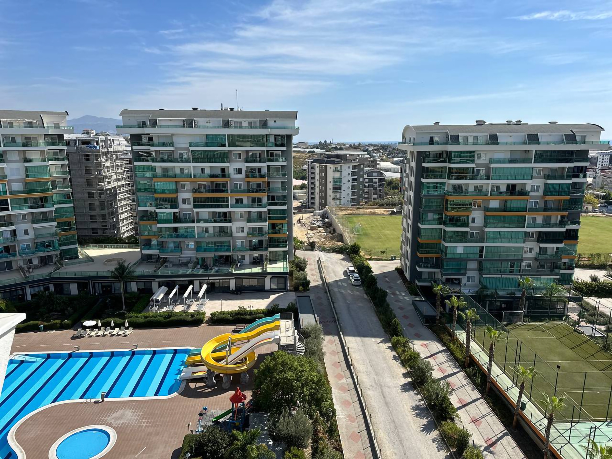 Luxuriöses 3+1 Penthouse mit Meerblick und Bergblick in Alanya - Avsallar