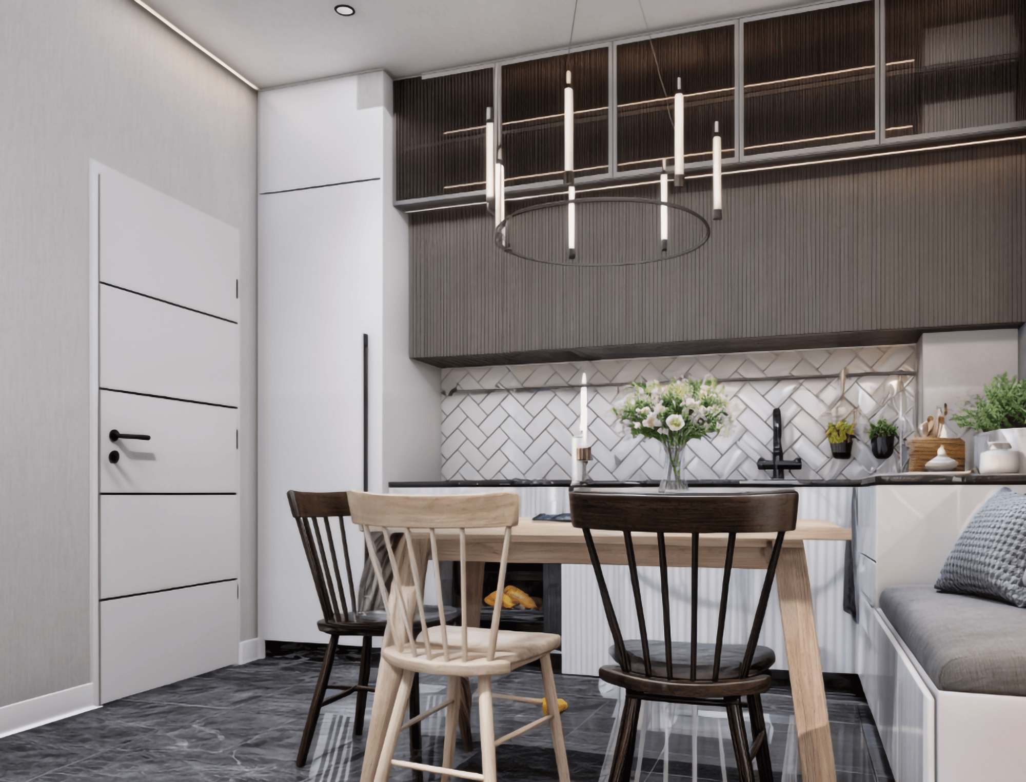 Luxuriöse 2+1 Wohnung mit Bergblick in Mahmutlar