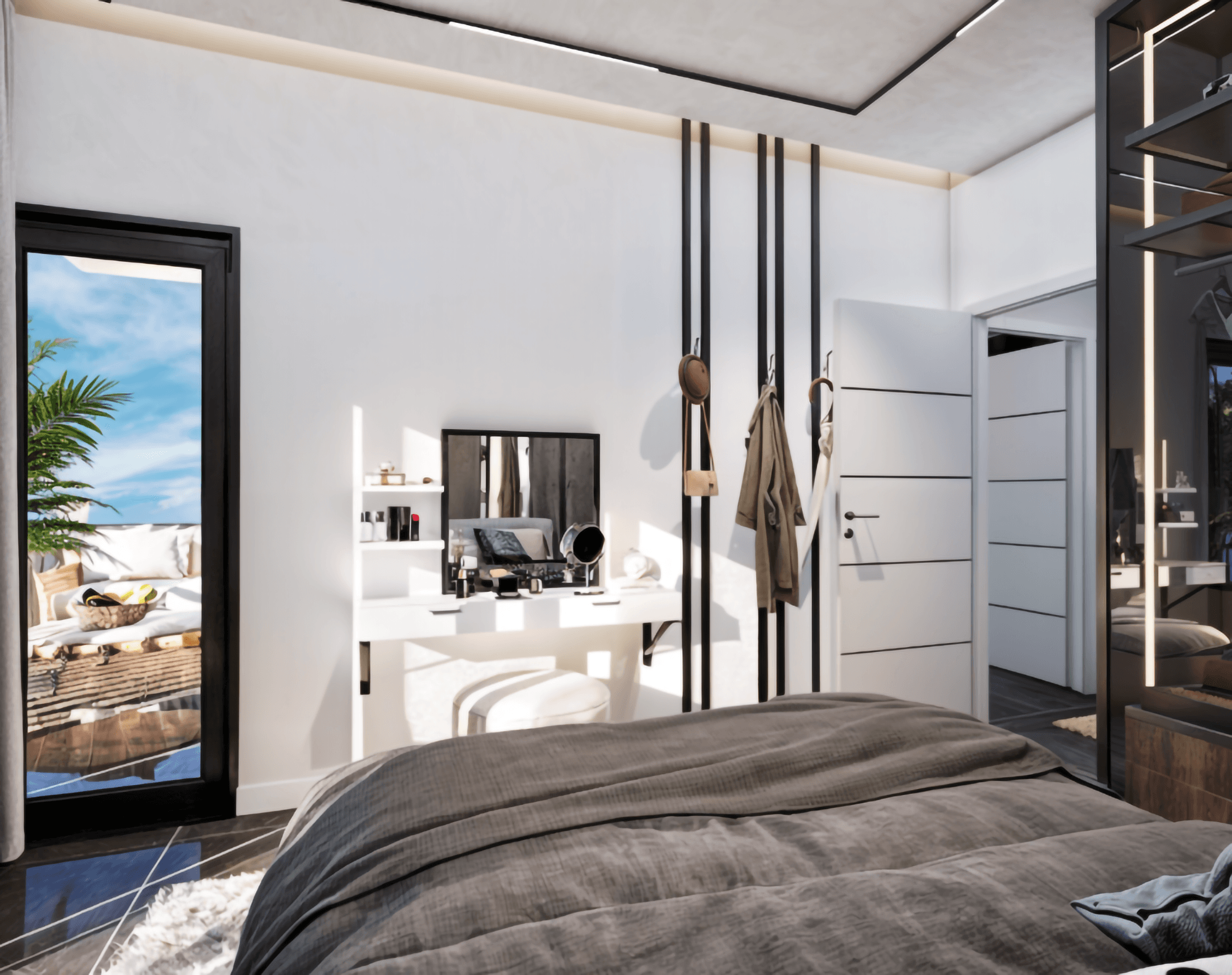 Luxuriöse 2+1 Wohnung mit Bergblick in Mahmutlar