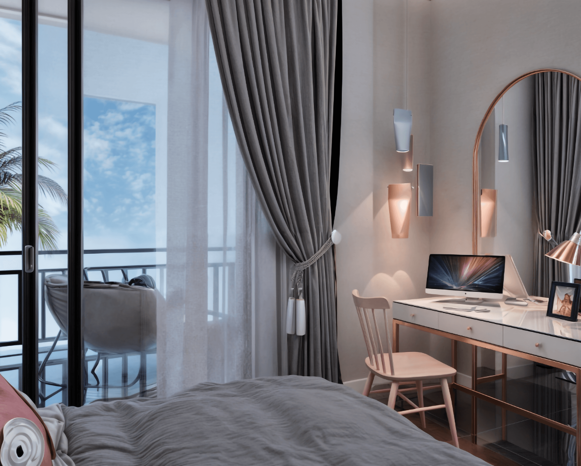 Luxuriöse 2+1 Wohnung mit Bergblick in Mahmutlar