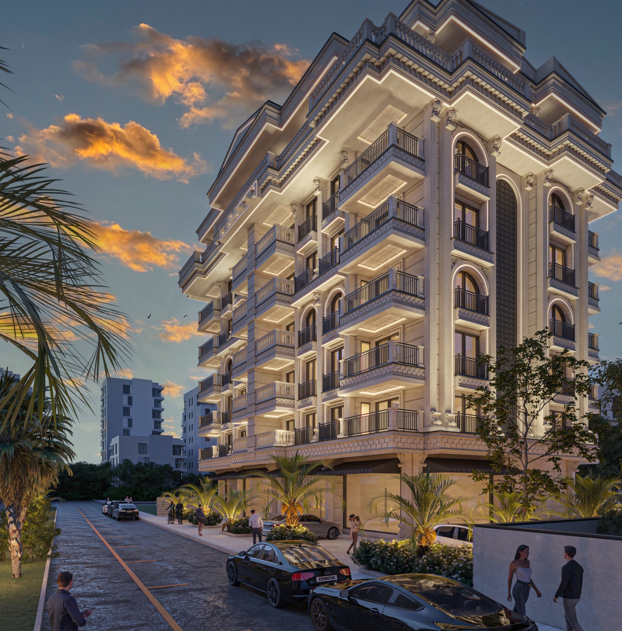Luxury Mountain View 3+1 Penthouse in Mahmutlar, Alanya