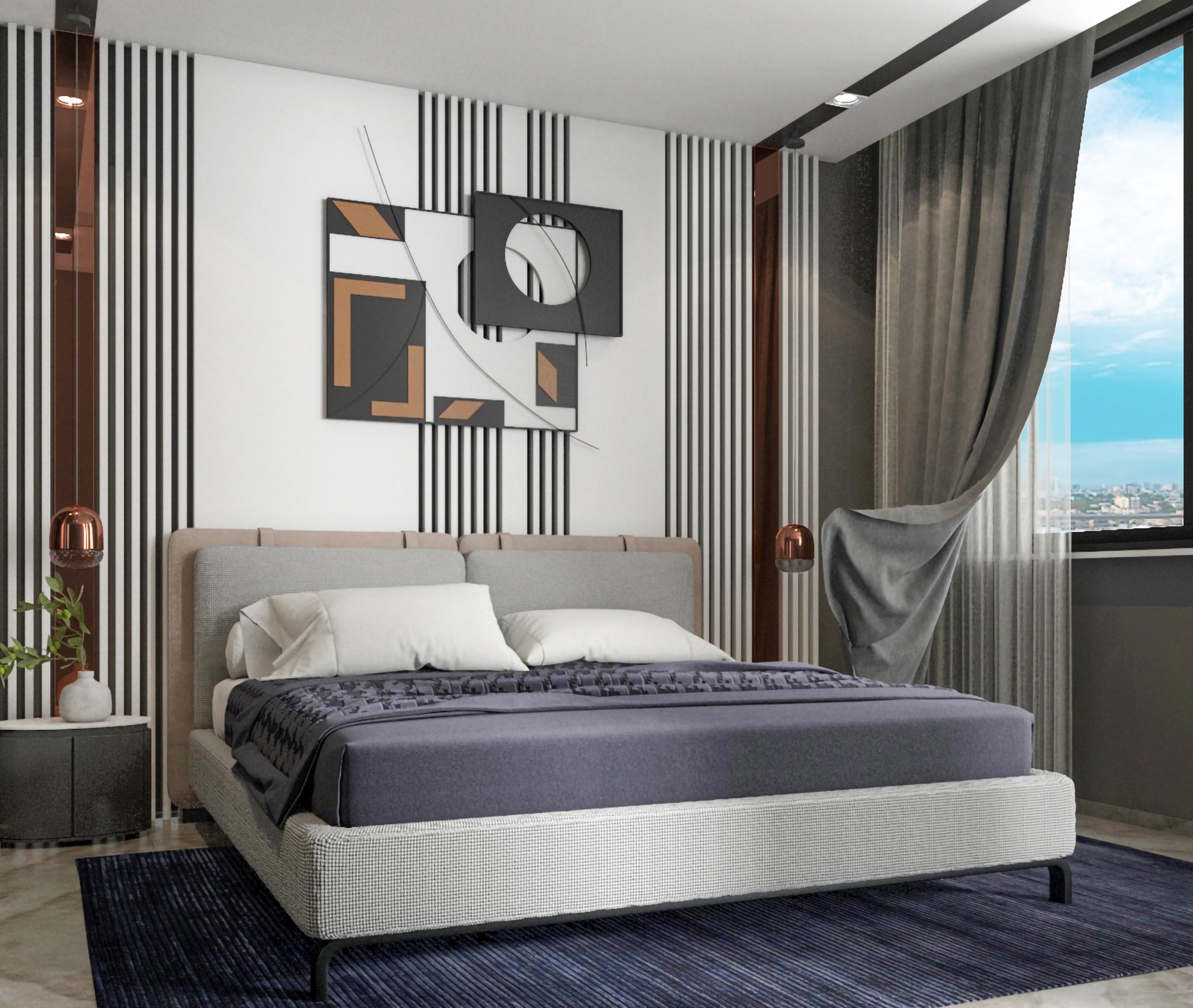 Ylellinen 1+1 huoneisto vuorinäköalalla, Alanya