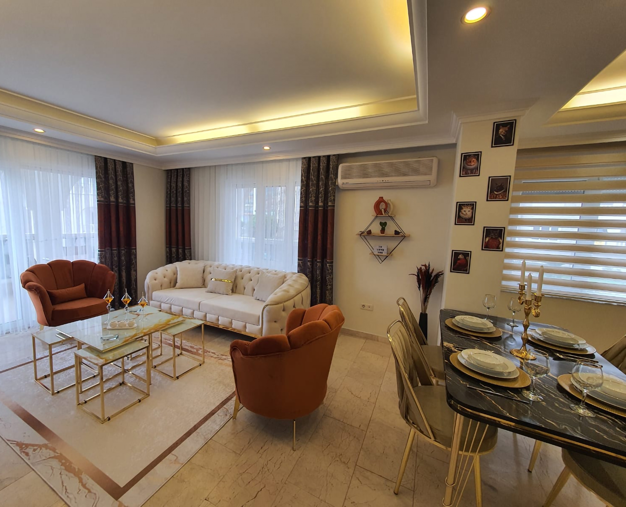 Mountain View 2+1 Wohnung in Cikcilli, Alanya