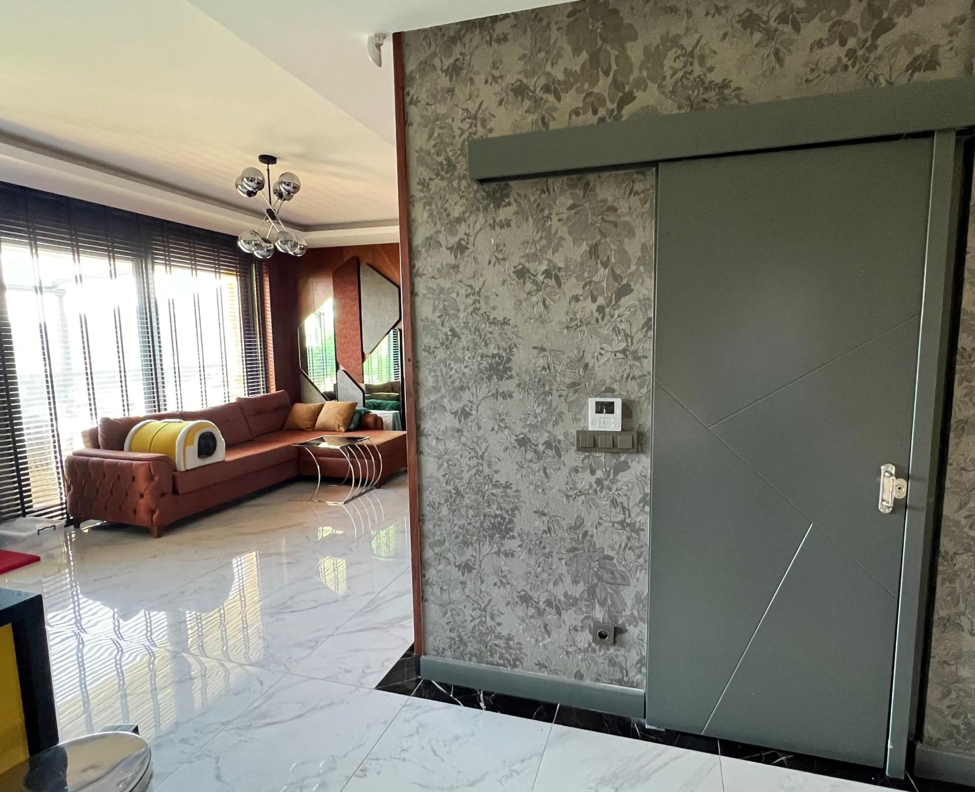 Luxuriöse 4+1 Gartenwohnung mit Meerblick und Burgblick in Alanya-Tepe